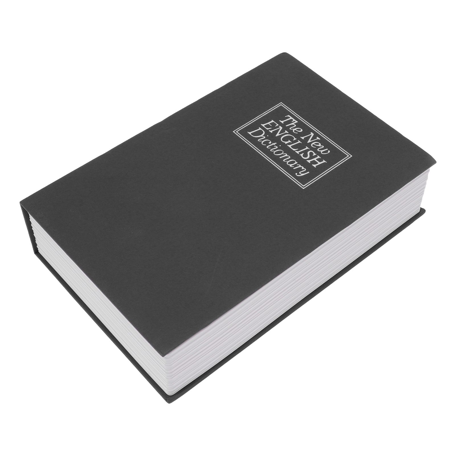 Book Safe Simulation Book Safe Box Portable Money Storing Box with Lock Key for Birthday Gift Black - Image 5