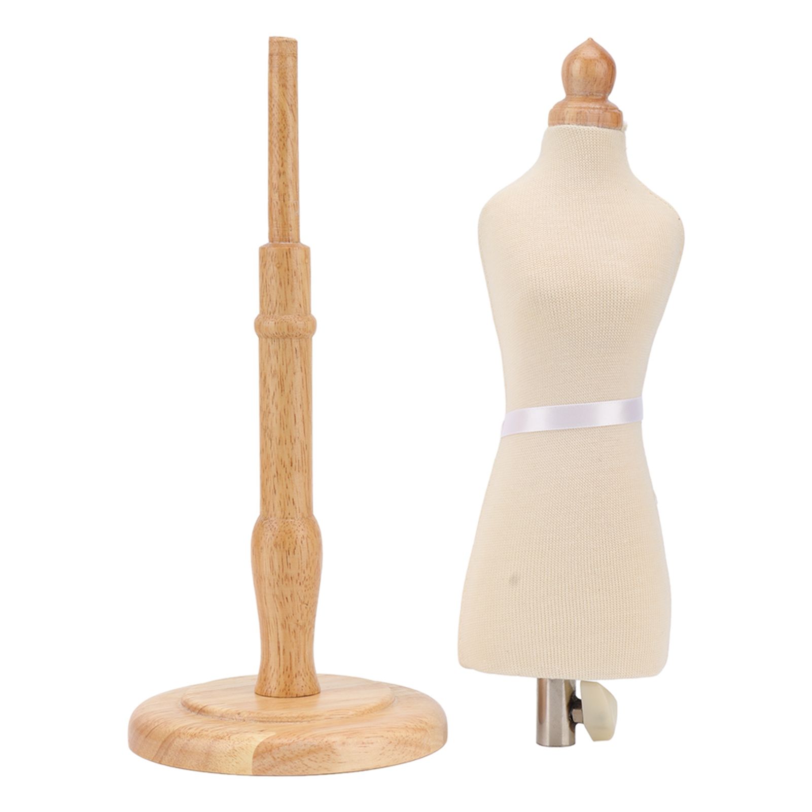 Female Dress Form Professional Beech Wood Durable Sewing Dress Form with Wooden Base for Clothing Dress Display - Image 1