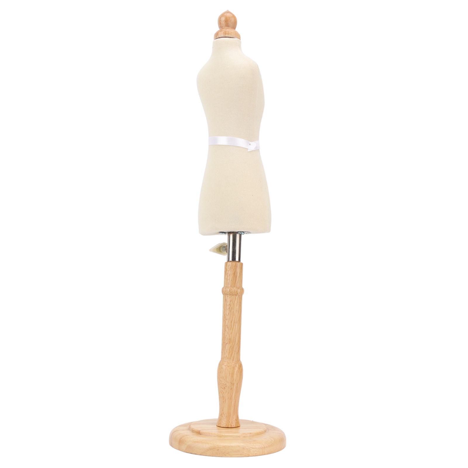Female Dress Form Professional Beech Wood Durable Sewing Dress Form with Wooden Base for Clothing Dress Display - Image 4