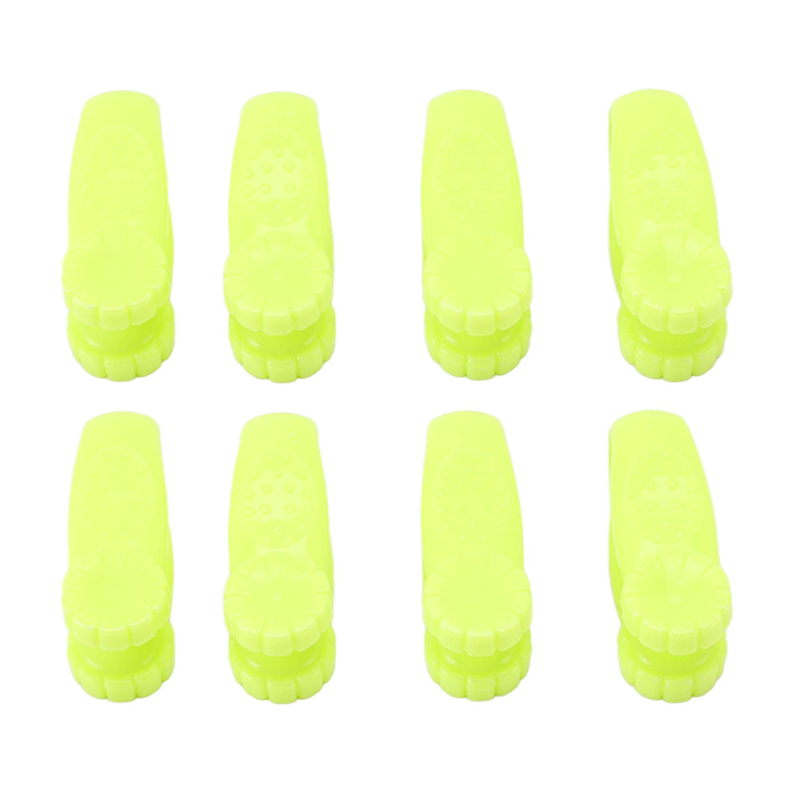 8PCS Hand Pressure Point Tool Plastic Hand Acupressure Clip for Between Thumb and Index Migraine Headache Relief Green - Image 1