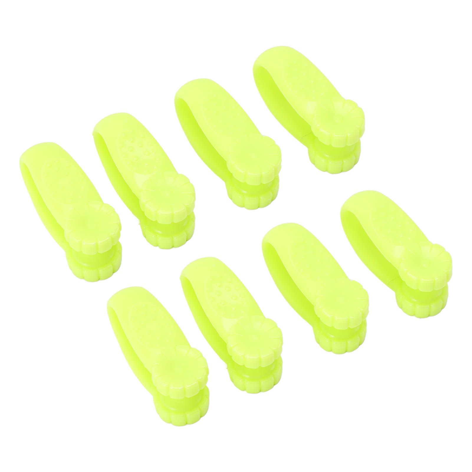 8PCS Hand Pressure Point Tool Plastic Hand Acupressure Clip for Between Thumb and Index Migraine Headache Relief Green - Image 2