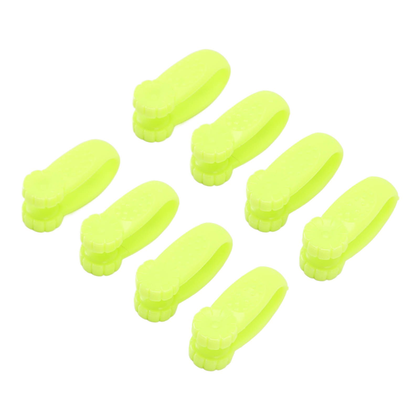 8PCS Hand Pressure Point Tool Plastic Hand Acupressure Clip for Between Thumb and Index Migraine Headache Relief Green - Image 3