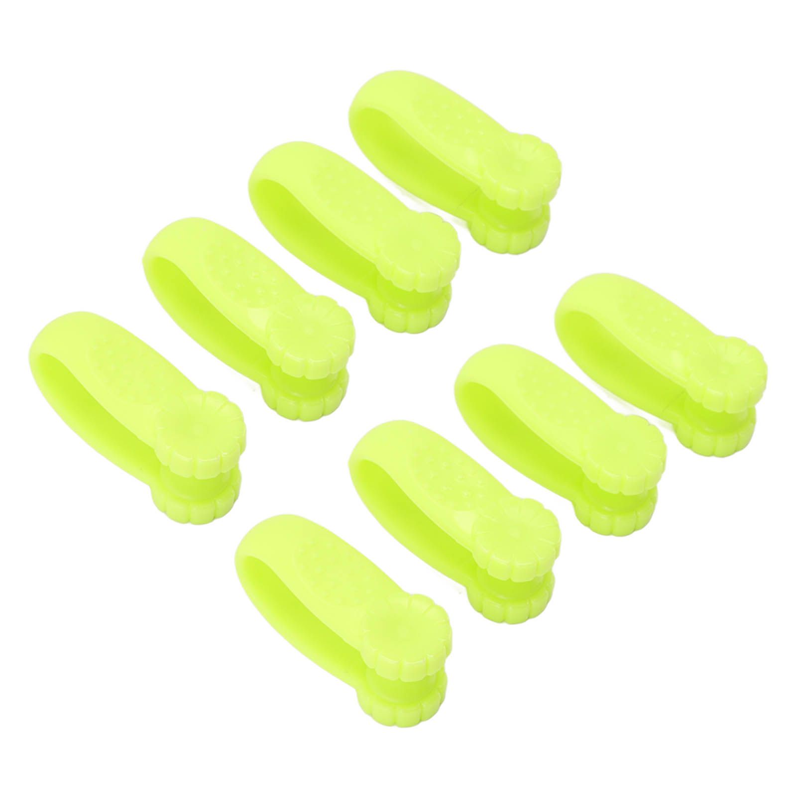 8PCS Hand Pressure Point Tool Plastic Hand Acupressure Clip for Between Thumb and Index Migraine Headache Relief Green - Image 4