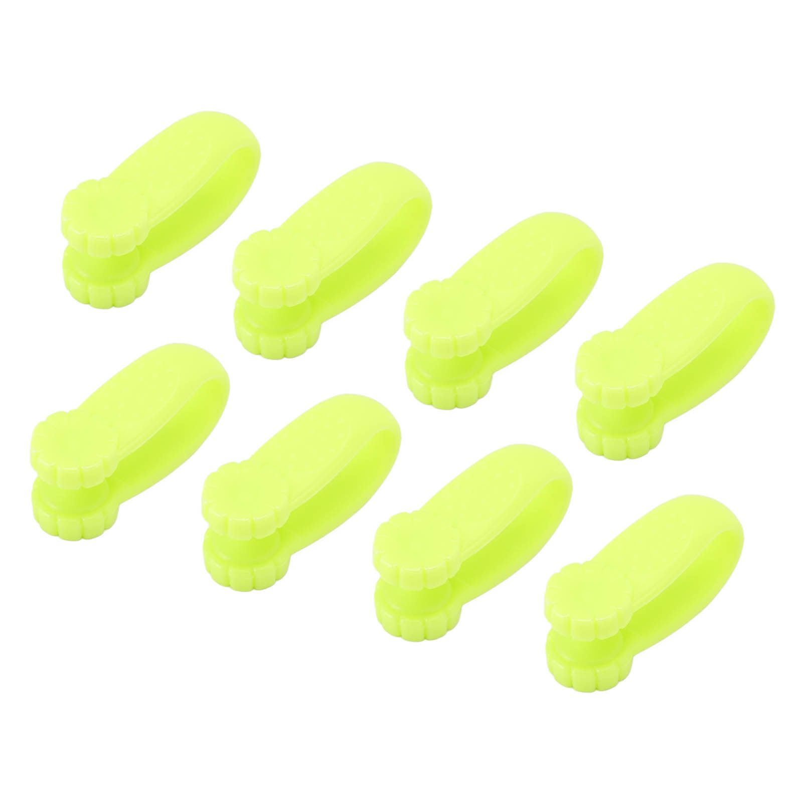 8PCS Hand Pressure Point Tool Plastic Hand Acupressure Clip for Between Thumb and Index Migraine Headache Relief Green - Image 6