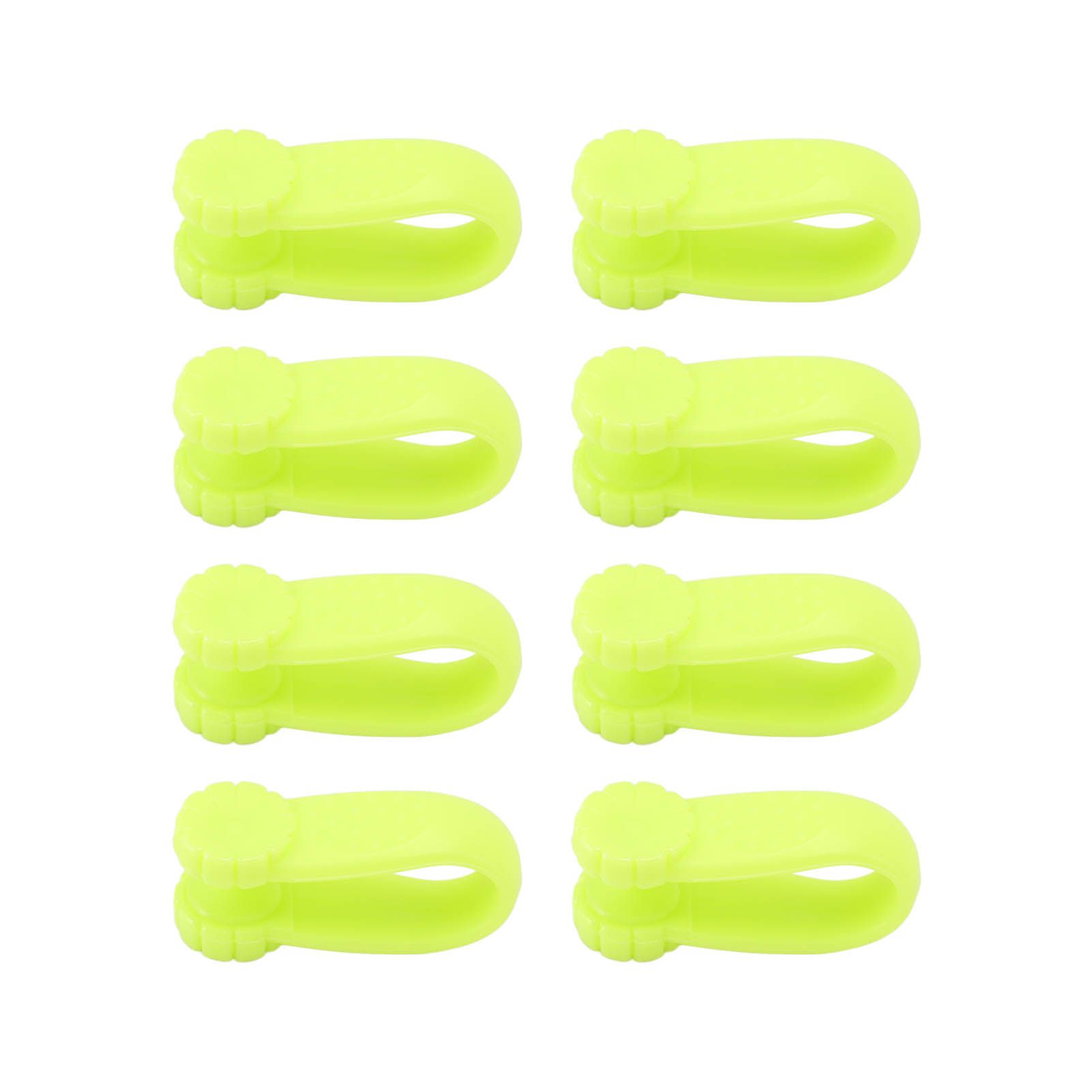 8PCS Hand Pressure Point Tool Plastic Hand Acupressure Clip for Between Thumb and Index Migraine Headache Relief Green - Image 7