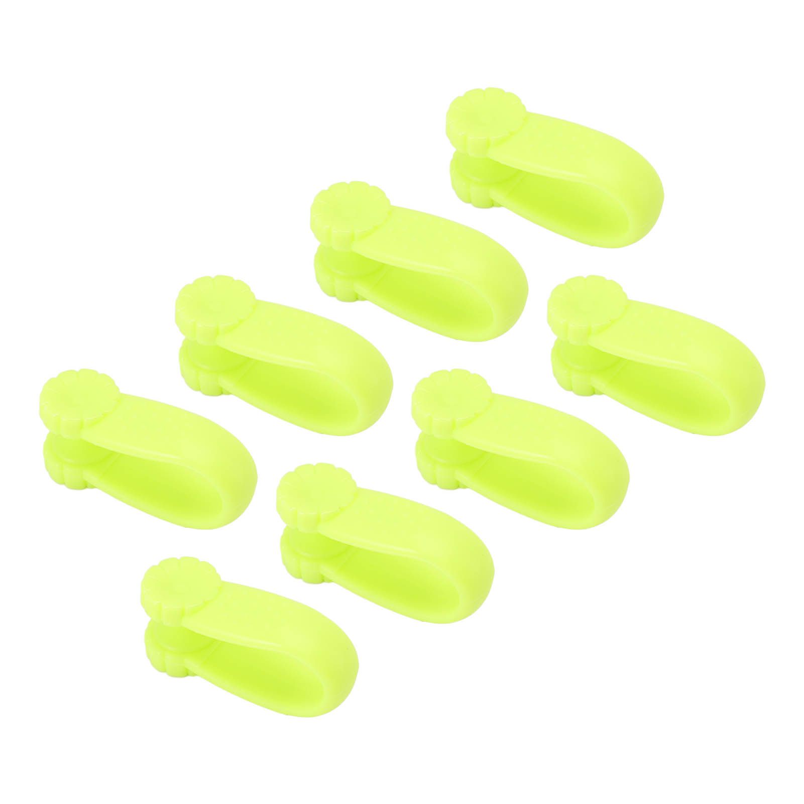 8PCS Hand Pressure Point Tool Plastic Hand Acupressure Clip for Between Thumb and Index Migraine Headache Relief Green - Image 8