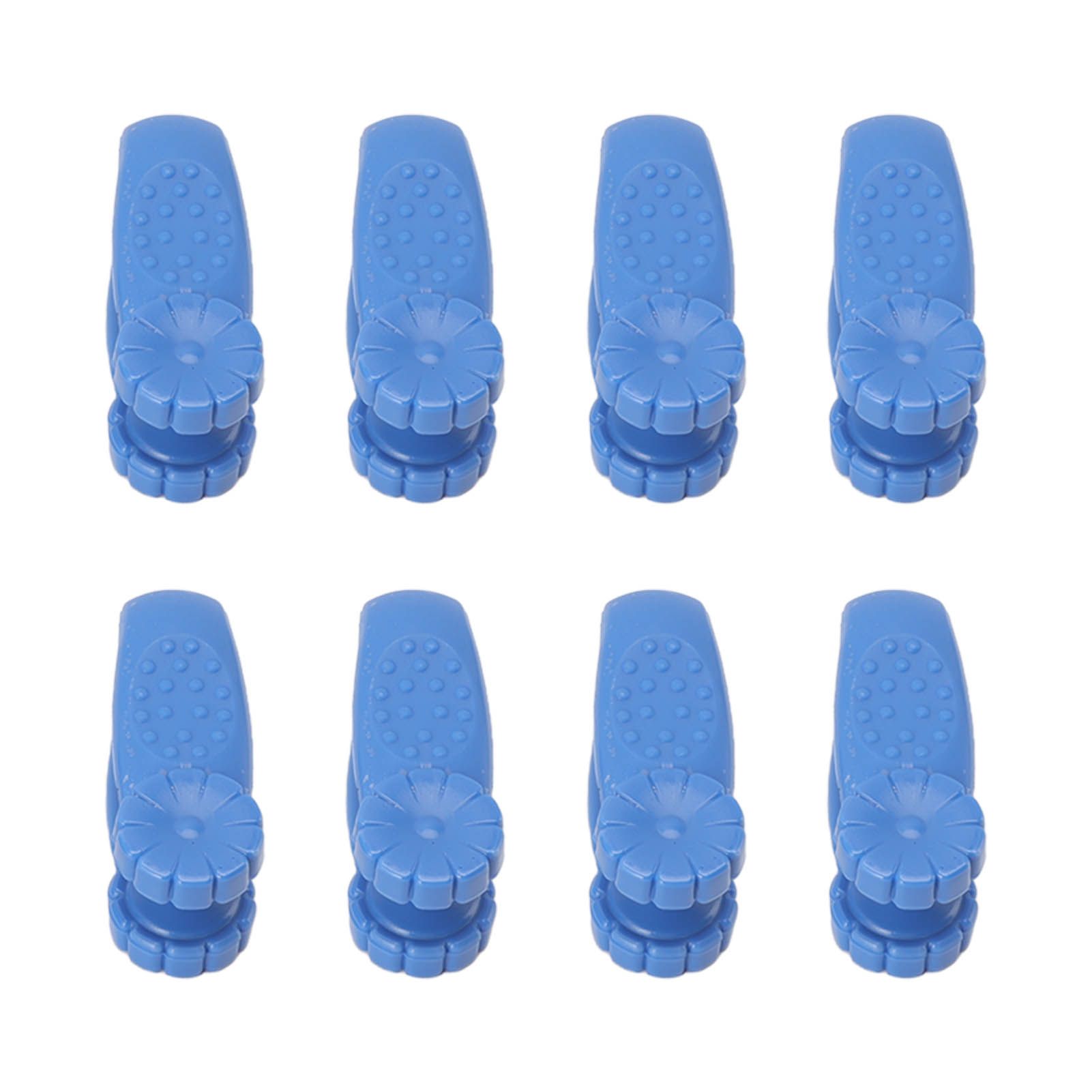 8PCS Hand Pressure Point Tool Plastic Hand Acupressure Clip for Between Thumb and Index Migraine Headache Relief Blue - Image 1
