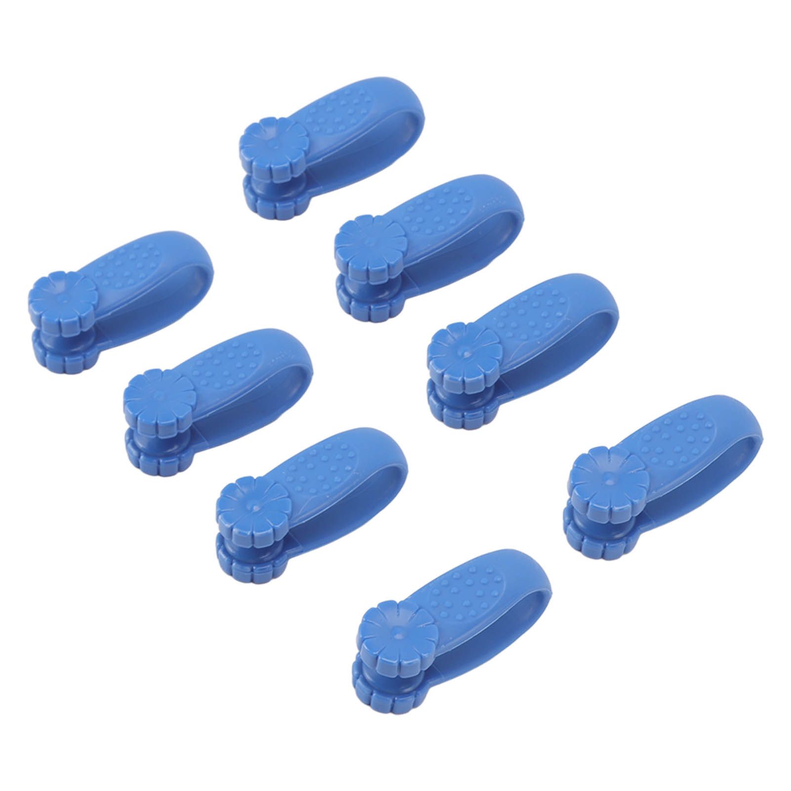 8PCS Hand Pressure Point Tool Plastic Hand Acupressure Clip for Between Thumb and Index Migraine Headache Relief Blue - Image 3