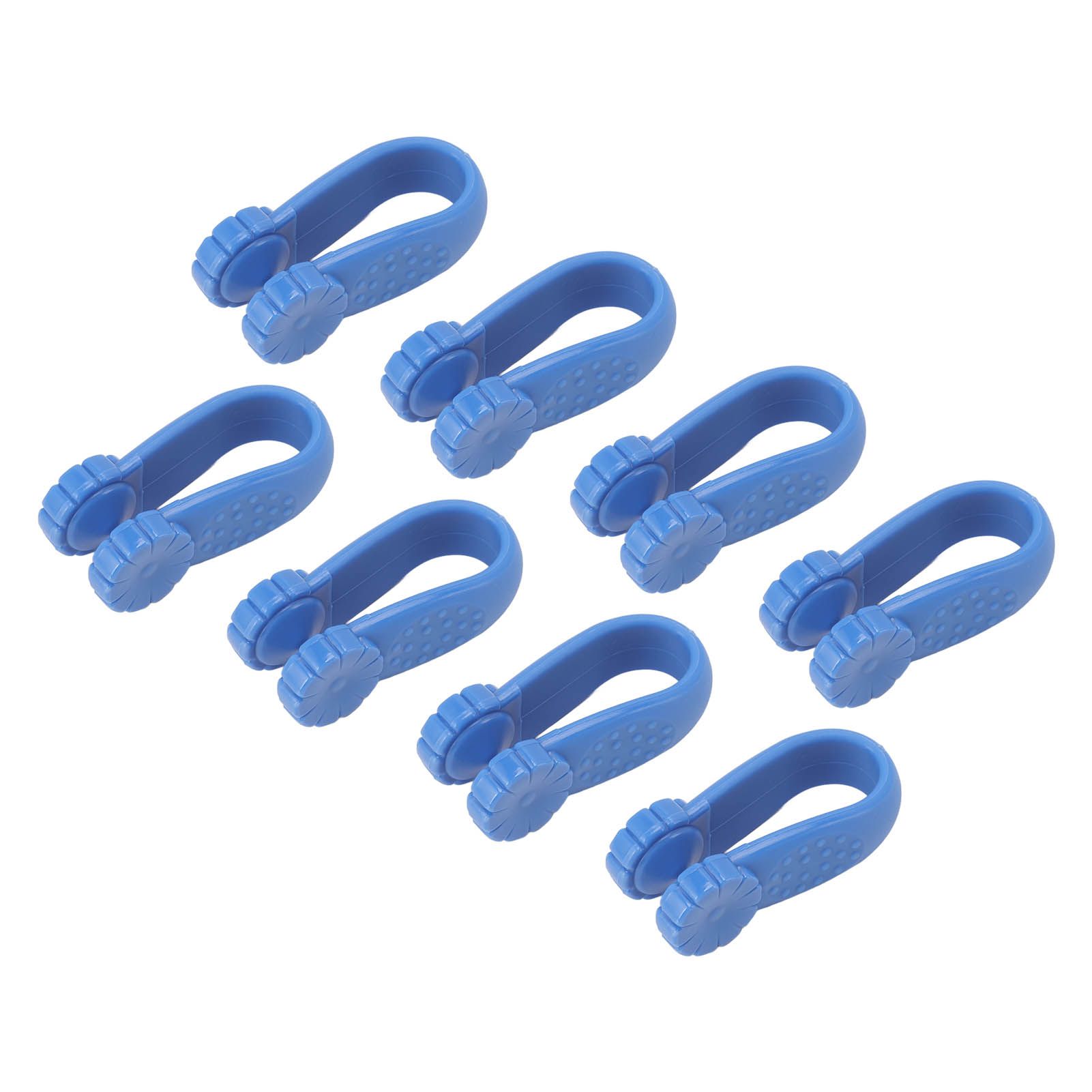 8PCS Hand Pressure Point Tool Plastic Hand Acupressure Clip for Between Thumb and Index Migraine Headache Relief Blue - Image 5
