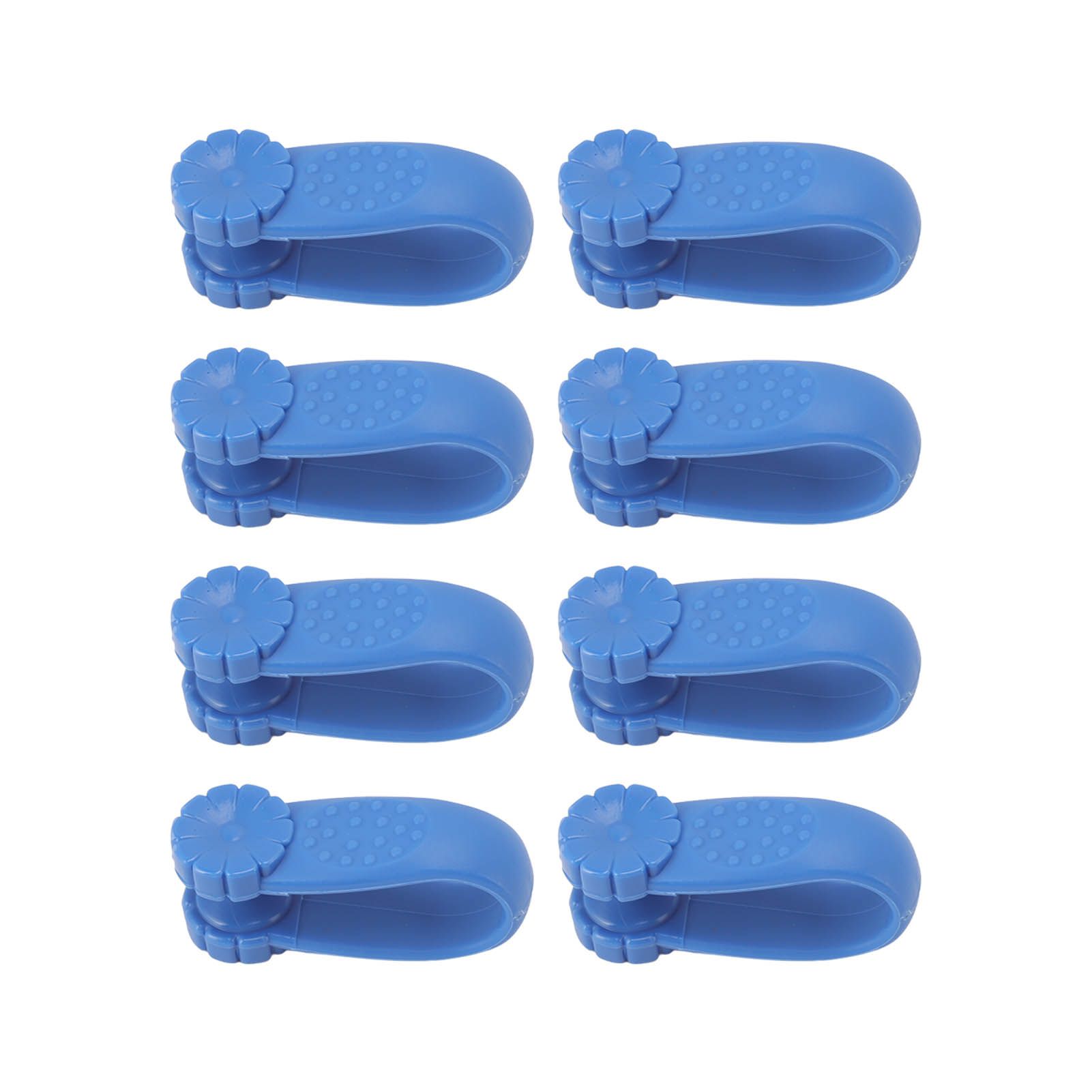 8PCS Hand Pressure Point Tool Plastic Hand Acupressure Clip for Between Thumb and Index Migraine Headache Relief Blue - Image 7