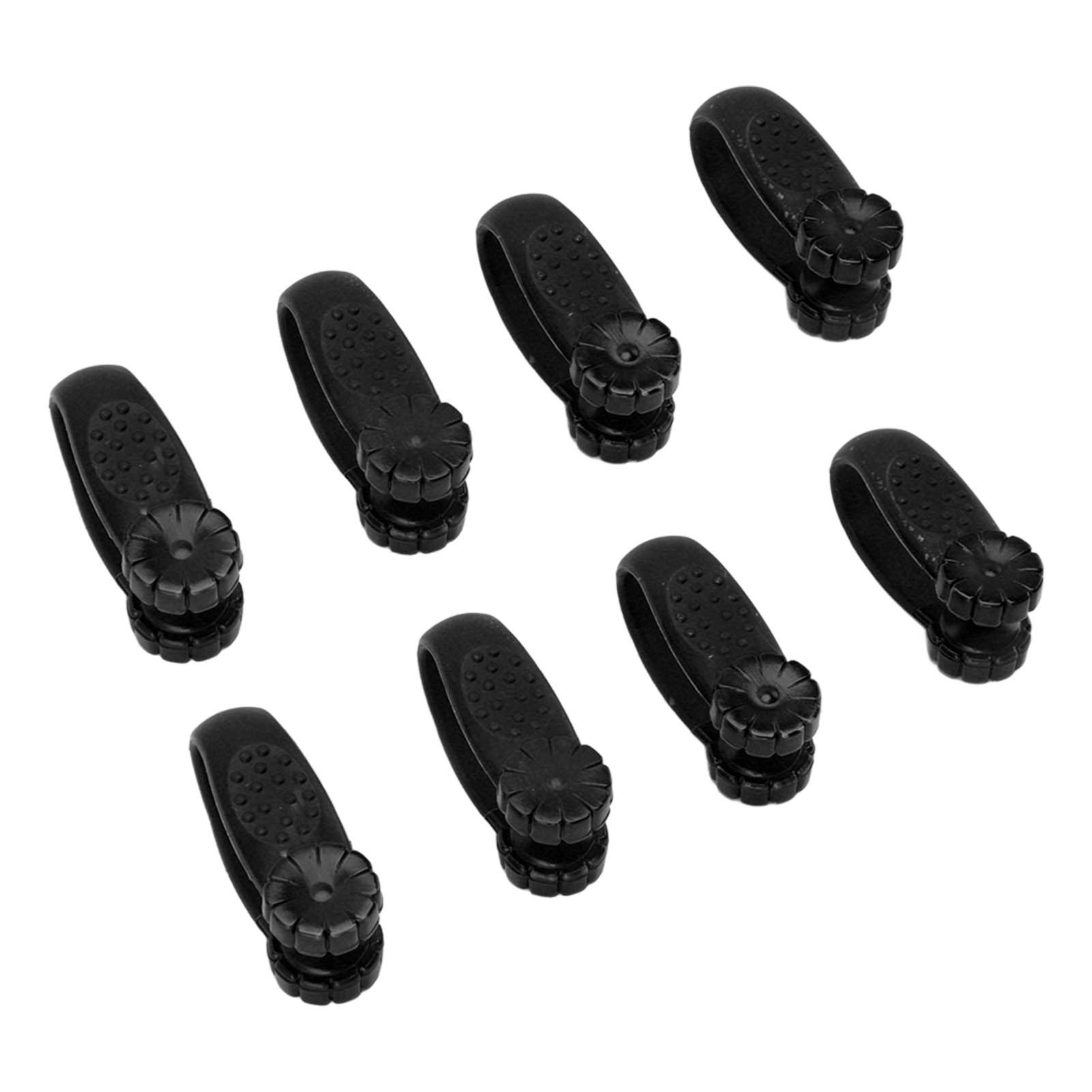 8PCS Hand Pressure Point Tool Plastic Hand Acupressure Clip for Between Thumb and Index Migraine Headache Relief Black - Image 2