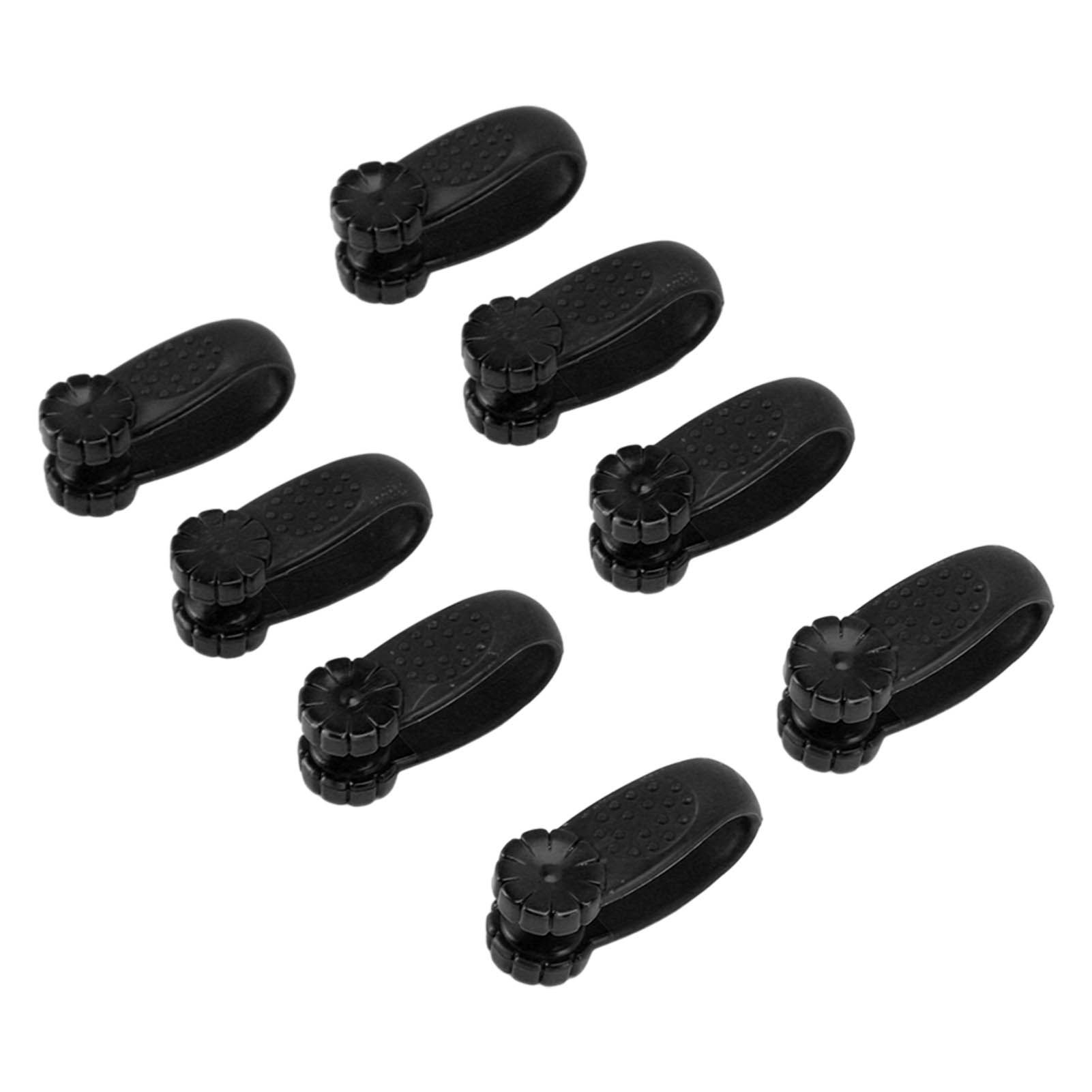 8PCS Hand Pressure Point Tool Plastic Hand Acupressure Clip for Between Thumb and Index Migraine Headache Relief Black - Image 3