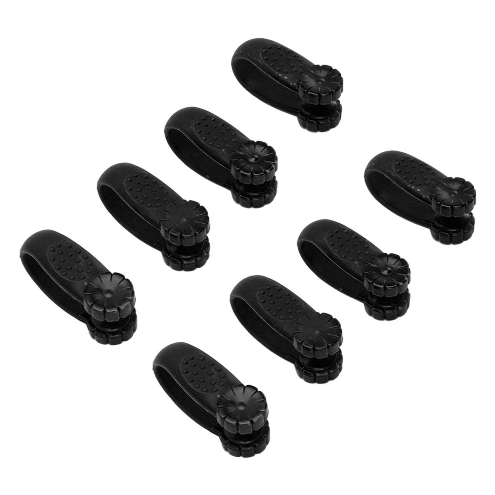 8PCS Hand Pressure Point Tool Plastic Hand Acupressure Clip for Between Thumb and Index Migraine Headache Relief Black - Image 4