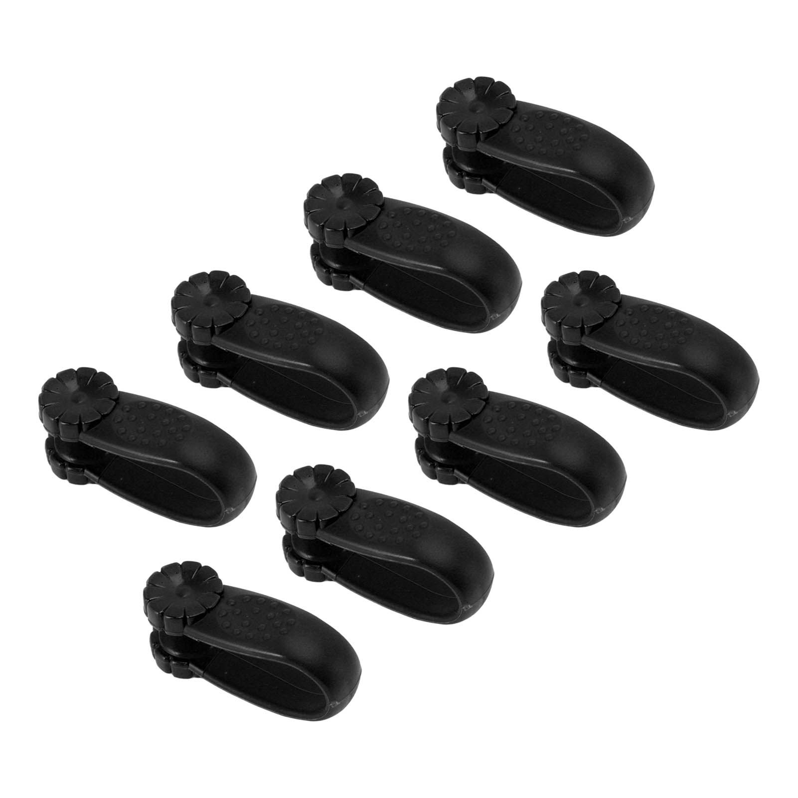 8PCS Hand Pressure Point Tool Plastic Hand Acupressure Clip for Between Thumb and Index Migraine Headache Relief Black - Image 8