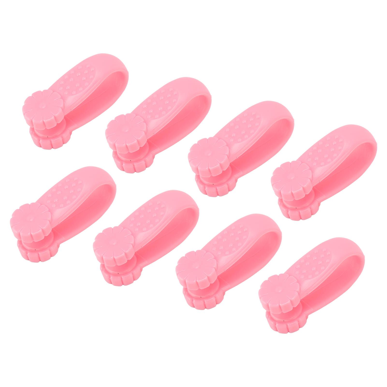 8PCS Hand Pressure Point Tool Plastic Hand Acupressure Clip for Between Thumb and Index Migraine Headache Relief Pink - Image 6