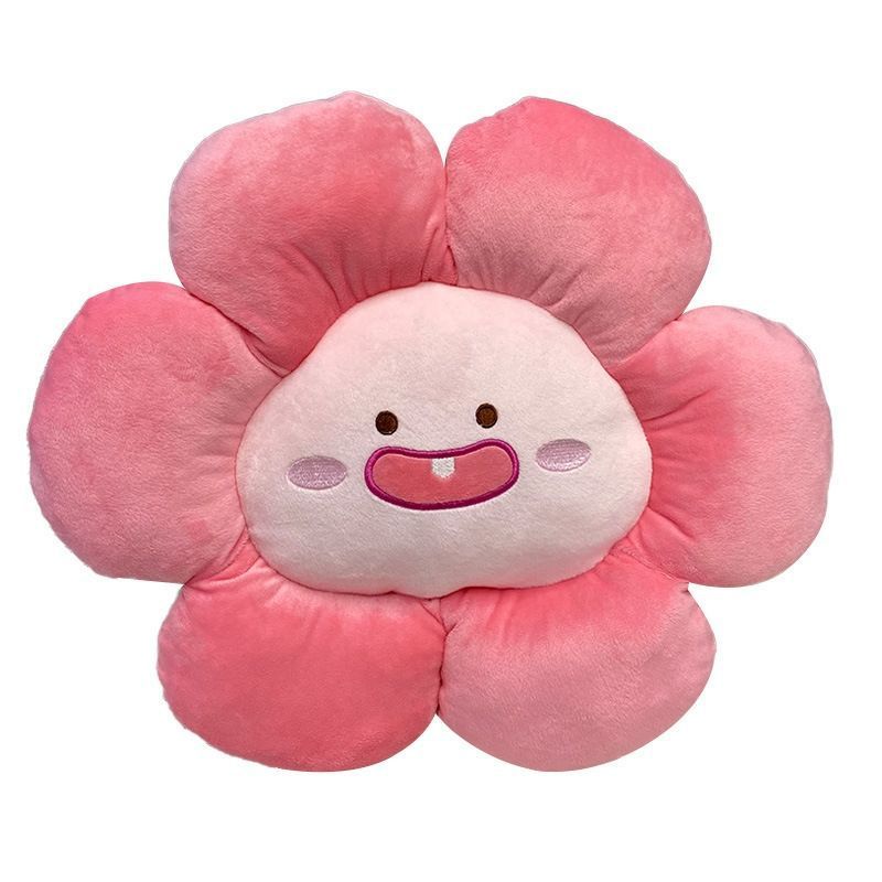 Flower Throw Seating Cushion Multipurpose Padded Soft Cute Flower Nap Throw Pillow for Home Office Peach - Image 3