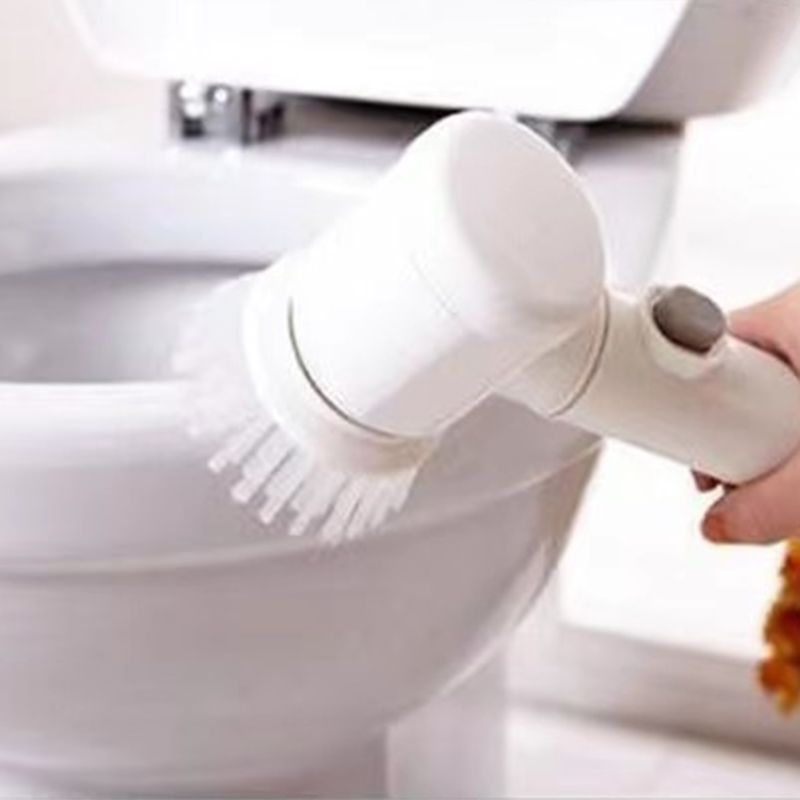 Electric Spin Scrubber Multifunctional Handheld Cordless Scrub Brush with 3 Cleaner Heads for Home Kitchen USB Charging - Image 5