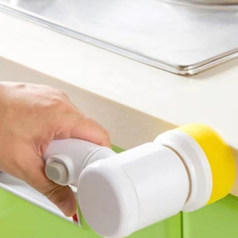 Electric Spin Scrubber Multifunctional Handheld Cordless Scrub Brush with 3 Cleaner Heads for Home Kitchen USB Charging - Image 6