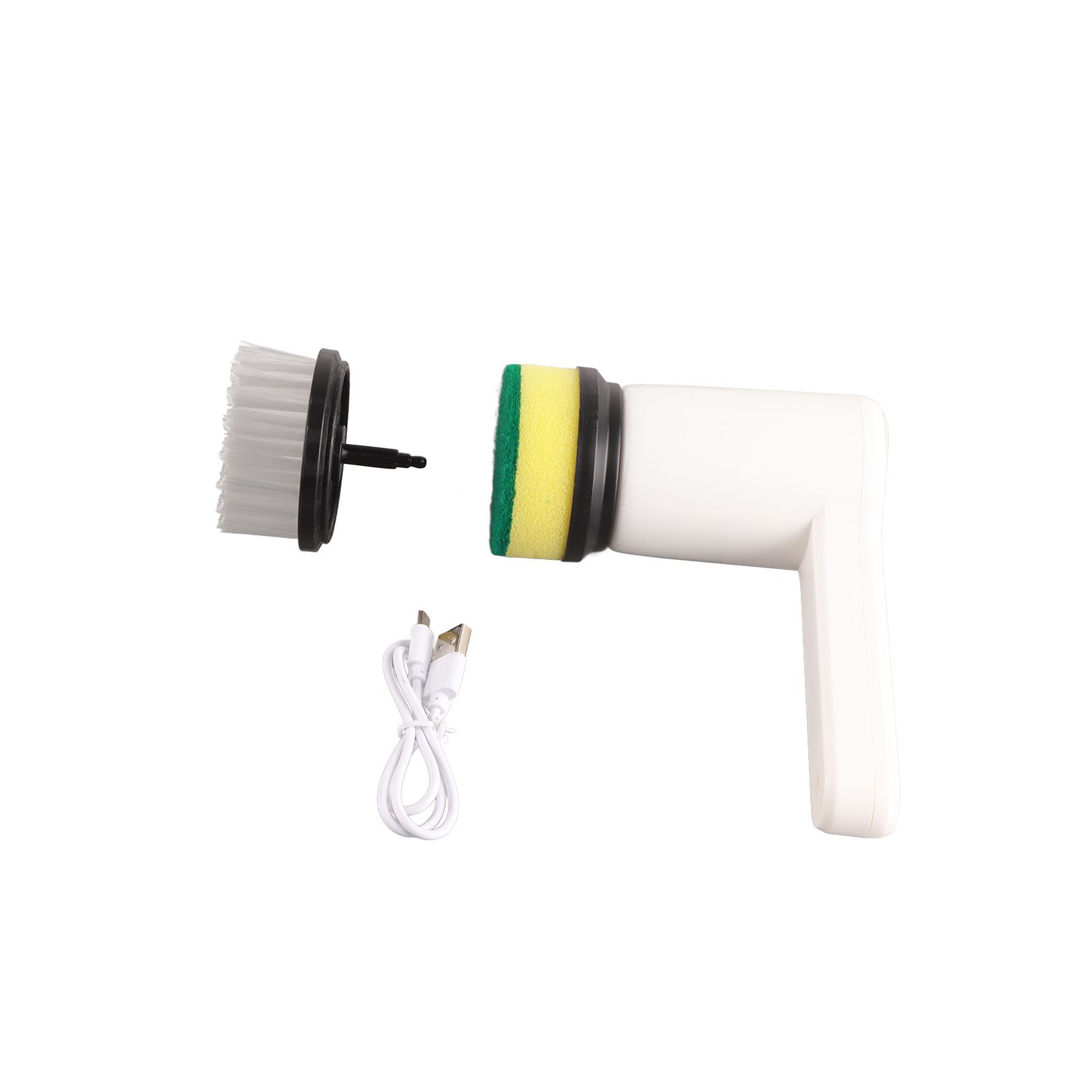 3 Gears Electric Cleaning Brush Cordless Multifunction Plastic with Extended Handle Electric Brush Cleaning Tool for Kitchen White 800mah - Image 3
