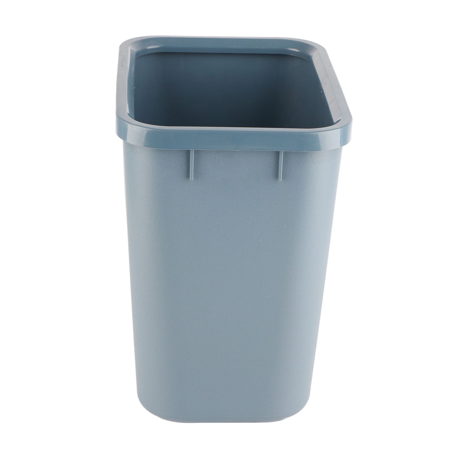8L Rectangle Waste Bin Thicken Plastic Open Top Trash Can for Kitchen Bathroom Hotel Office Grey - Image 8