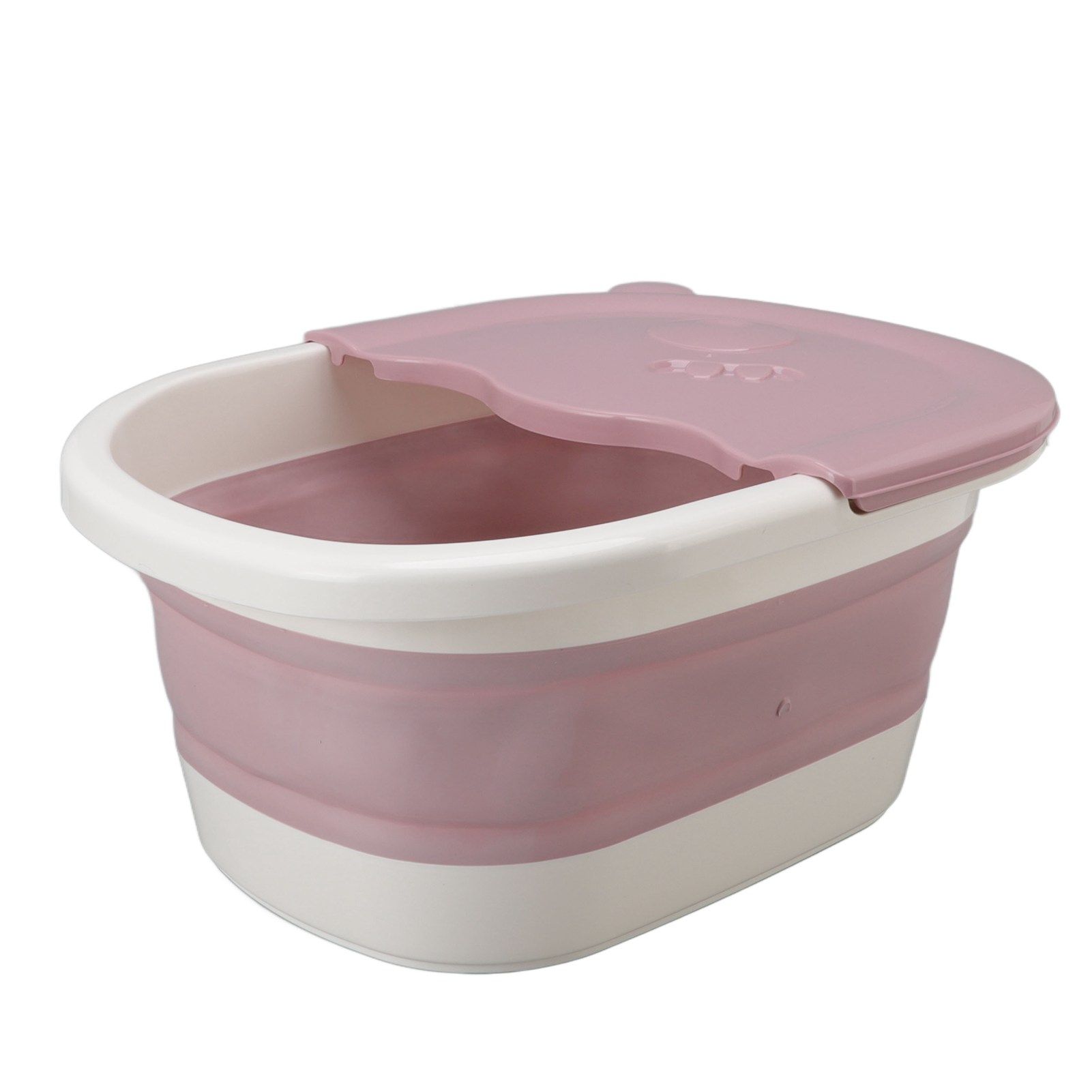 Foot Soaking Tub Foldable Foot Bath Foot Tub Bucket for Children Foot Bath Plastic Wash Bathtub Pink - Image 4
