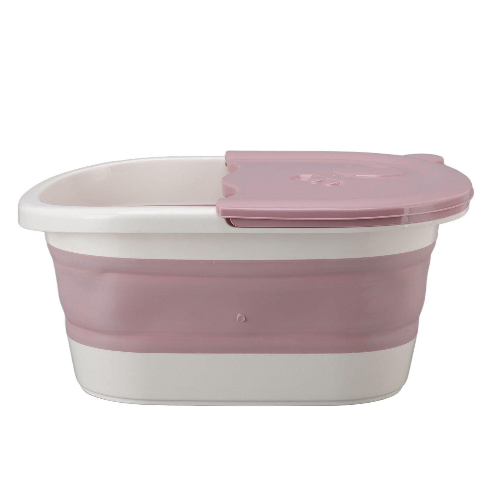 Foot Soaking Tub Foldable Foot Bath Foot Tub Bucket for Children Foot Bath Plastic Wash Bathtub Pink - Image 5