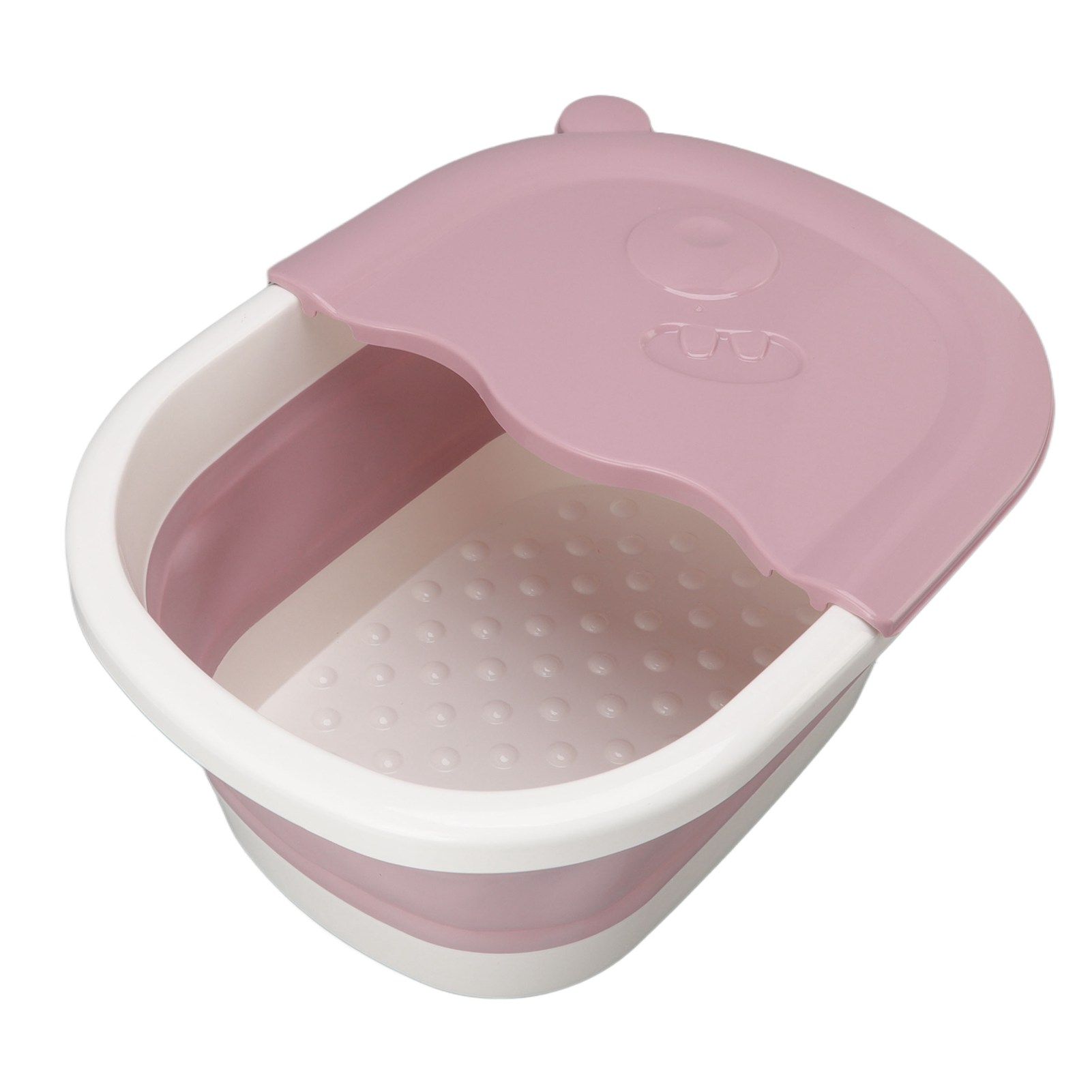 Foot Soaking Tub Foldable Foot Bath Foot Tub Bucket for Children Foot Bath Plastic Wash Bathtub Pink - Image 6