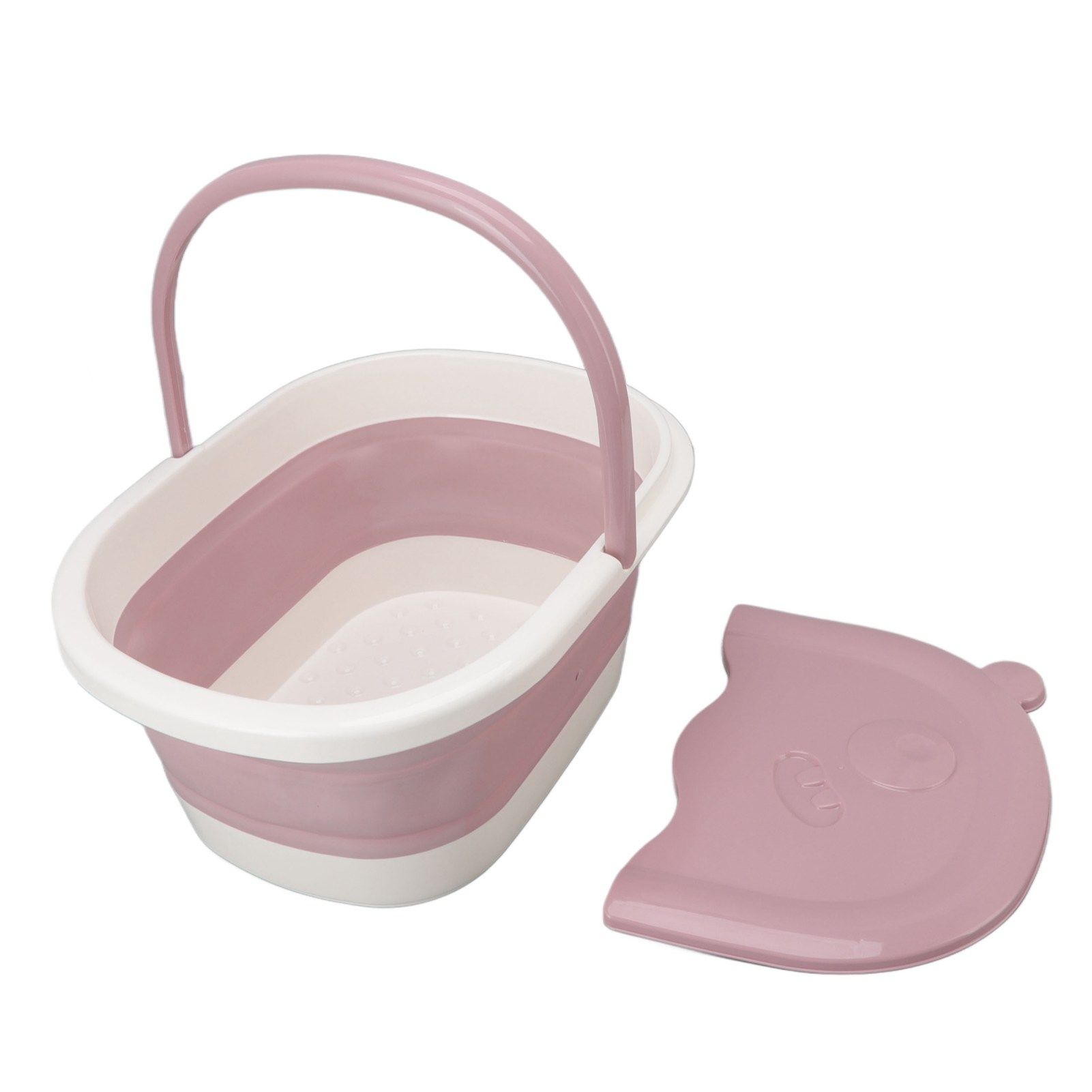 Foot Soaking Tub Foldable Foot Bath Foot Tub Bucket for Children Foot Bath Plastic Wash Bathtub Pink - Image 7