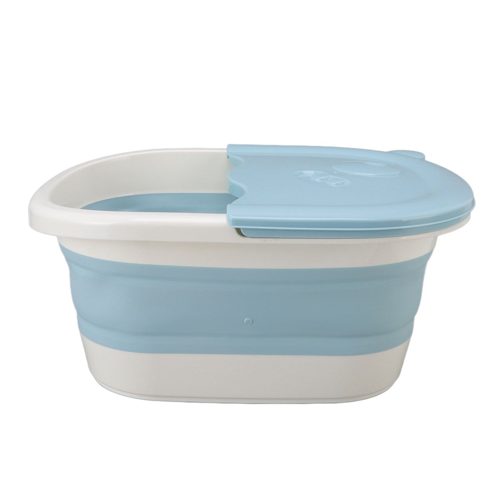 Foot Soaking Tub Foldable Foot Bath Foot Tub Bucket for Children Foot Bath Plastic Wash Bathtub Blue - Image 4