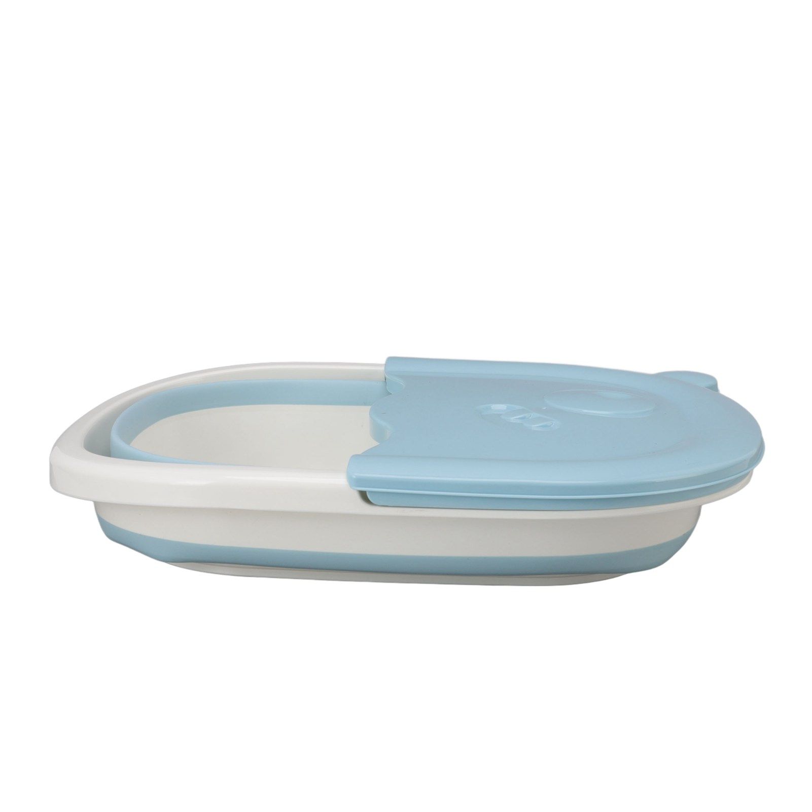 Foot Soaking Tub Foldable Foot Bath Foot Tub Bucket for Children Foot Bath Plastic Wash Bathtub Blue - Image 7
