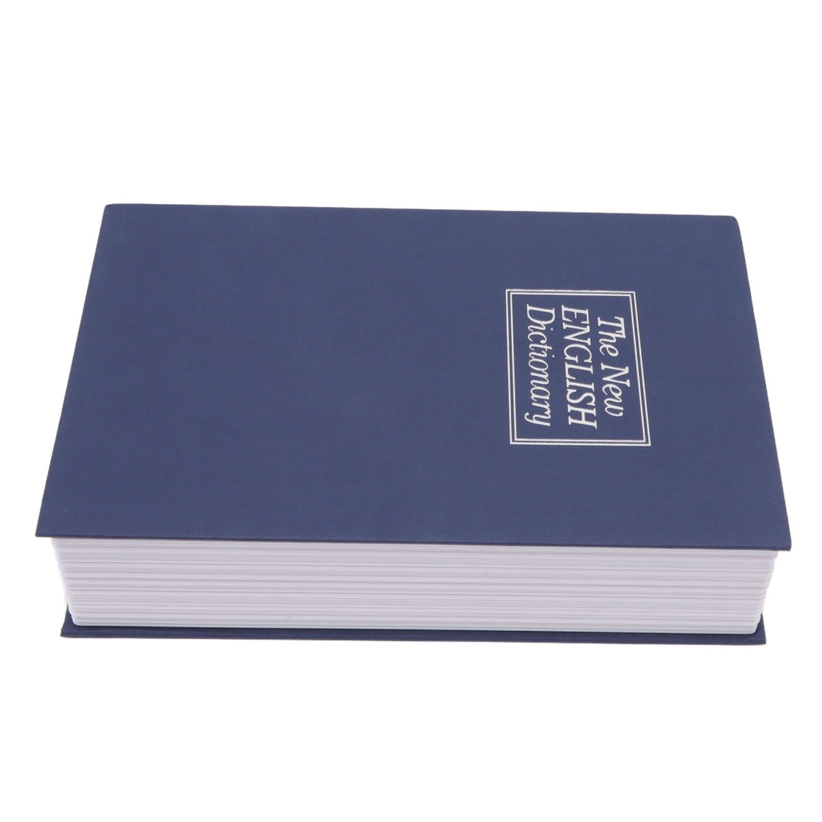Dictionary Coin Piggy Banks Money Saving Box with Coded Lock Book Shape Secret Birthday Gift for Kids Safe Box Blue L - Image 2