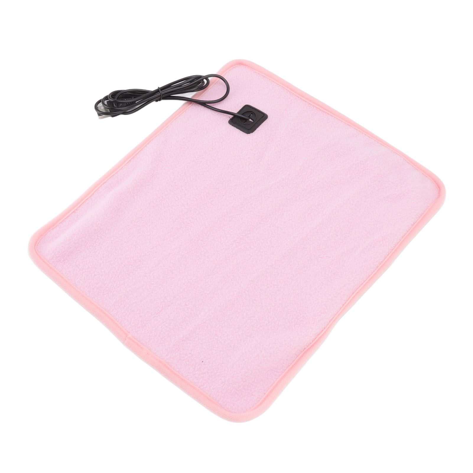 Portable USB Heating Pad Shoulder Neck Leg Waist Heating Pads with Multi Level Temperature Adjustment Timing Pink - Image 2