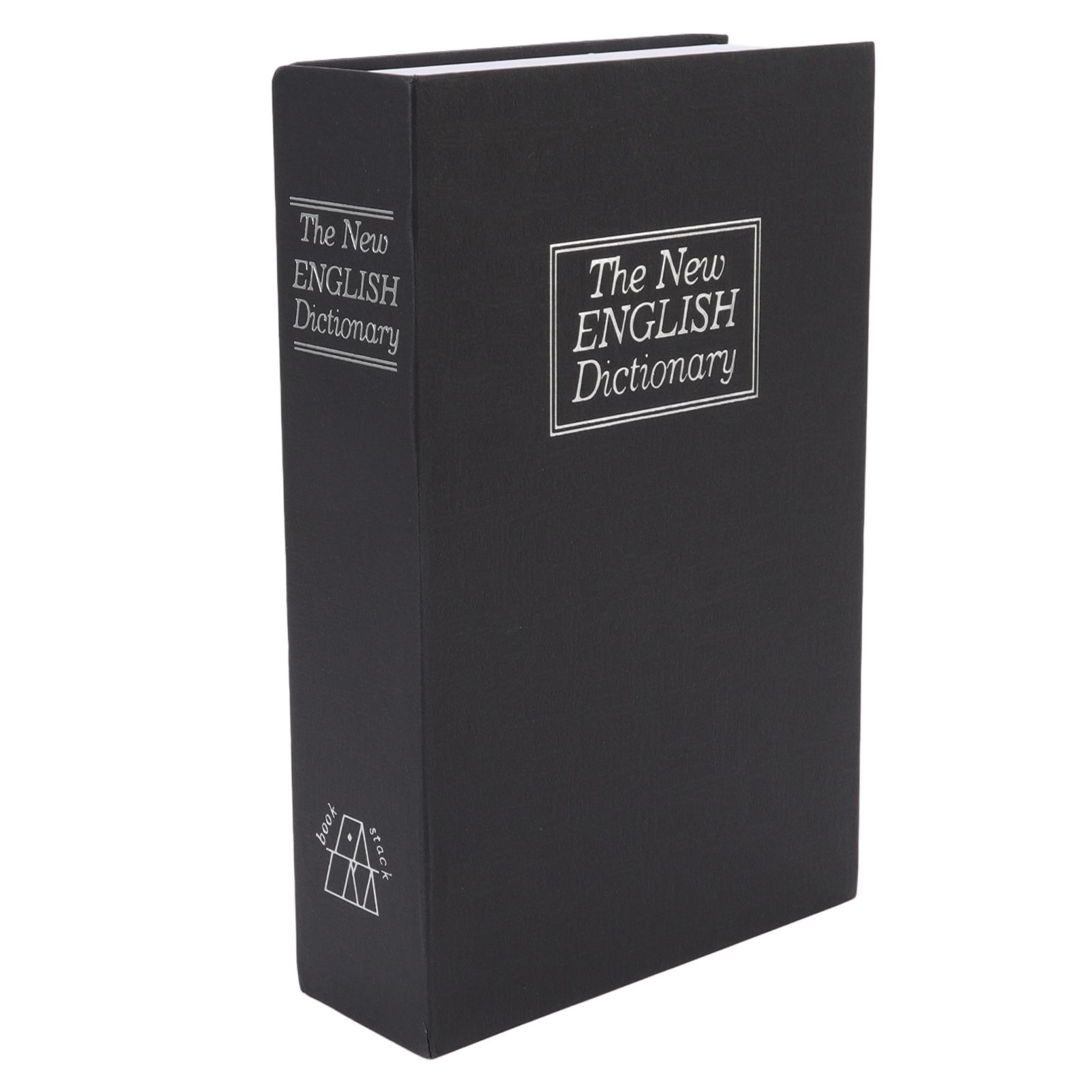 Dictionary Coin Piggy Bank Stainless Steel Realistic Lockable Book Safe Box with Key for Coin Storage Black - Image 2