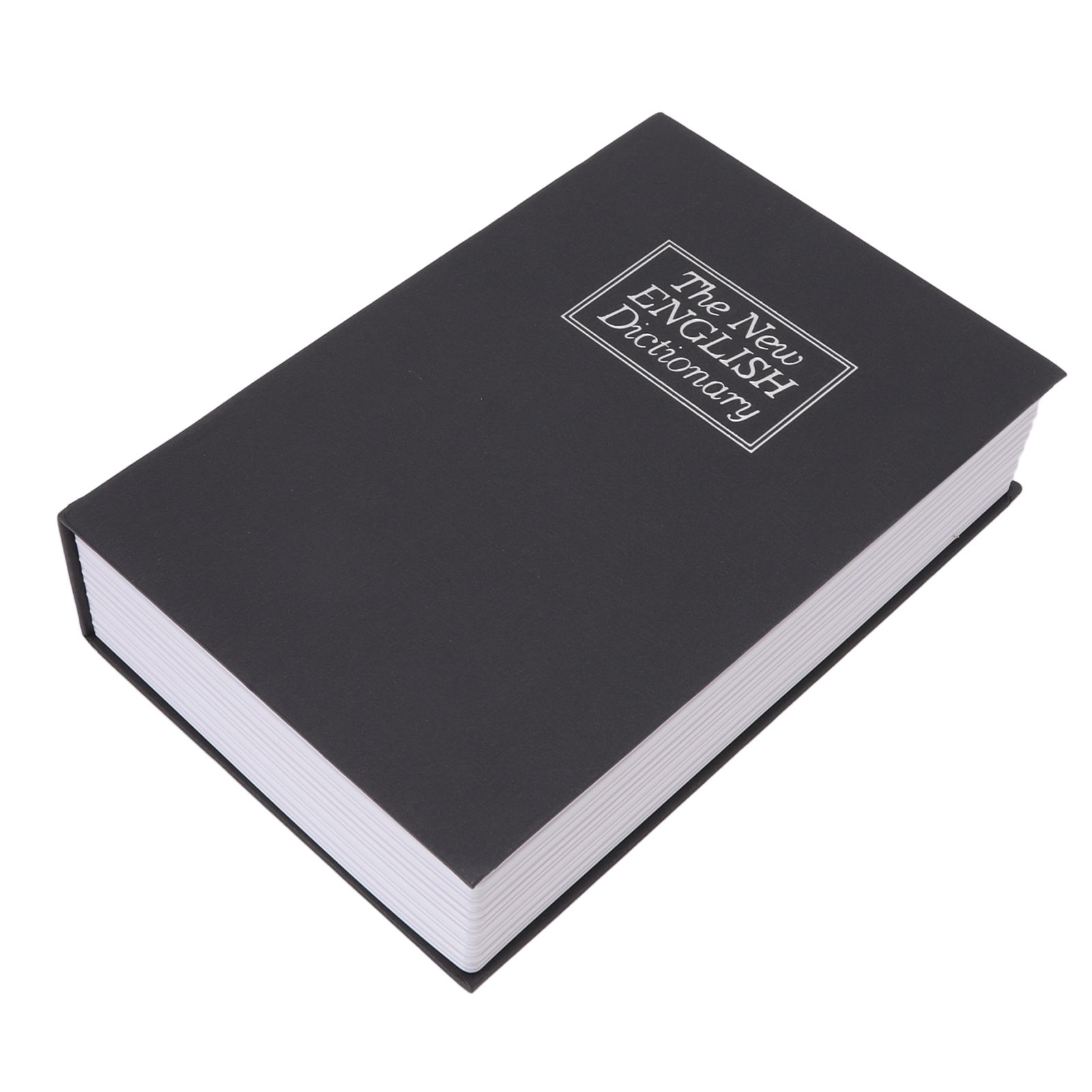 Dictionary Coin Piggy Bank Stainless Steel Realistic Lockable Book Safe Box with Key for Coin Storage Black - Image 5