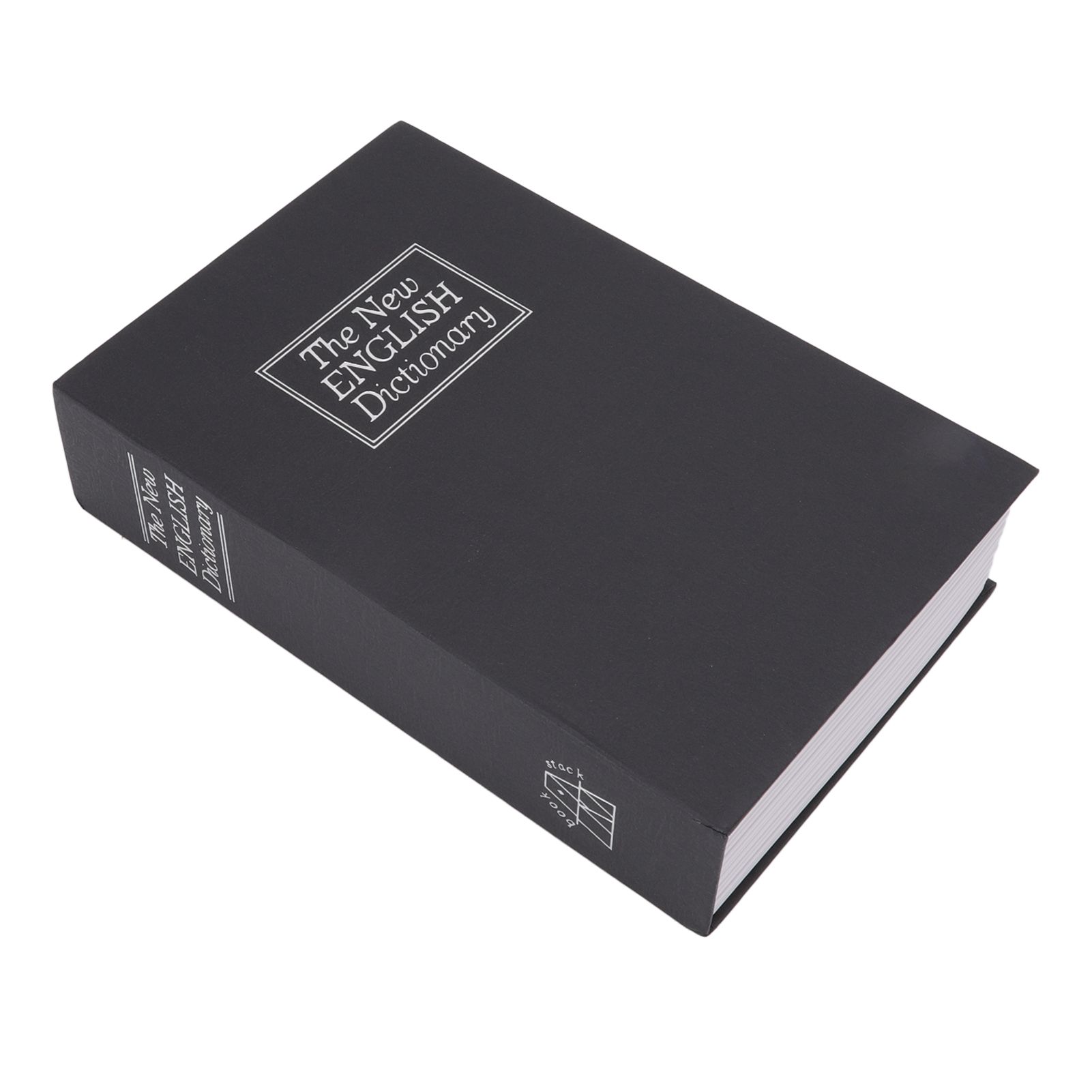 Dictionary Coin Piggy Bank Stainless Steel Realistic Lockable Book Safe Box with Key for Coin Storage Black - Image 6