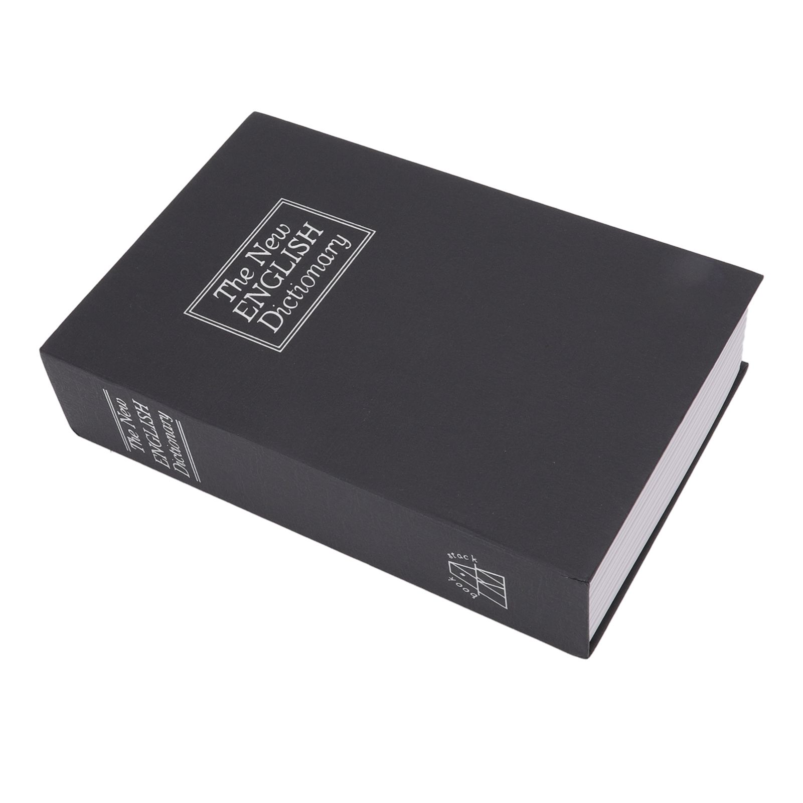 Dictionary Coin Piggy Bank Stainless Steel Realistic Lockable Book Safe Box with Key for Coin Storage Black - Image 7