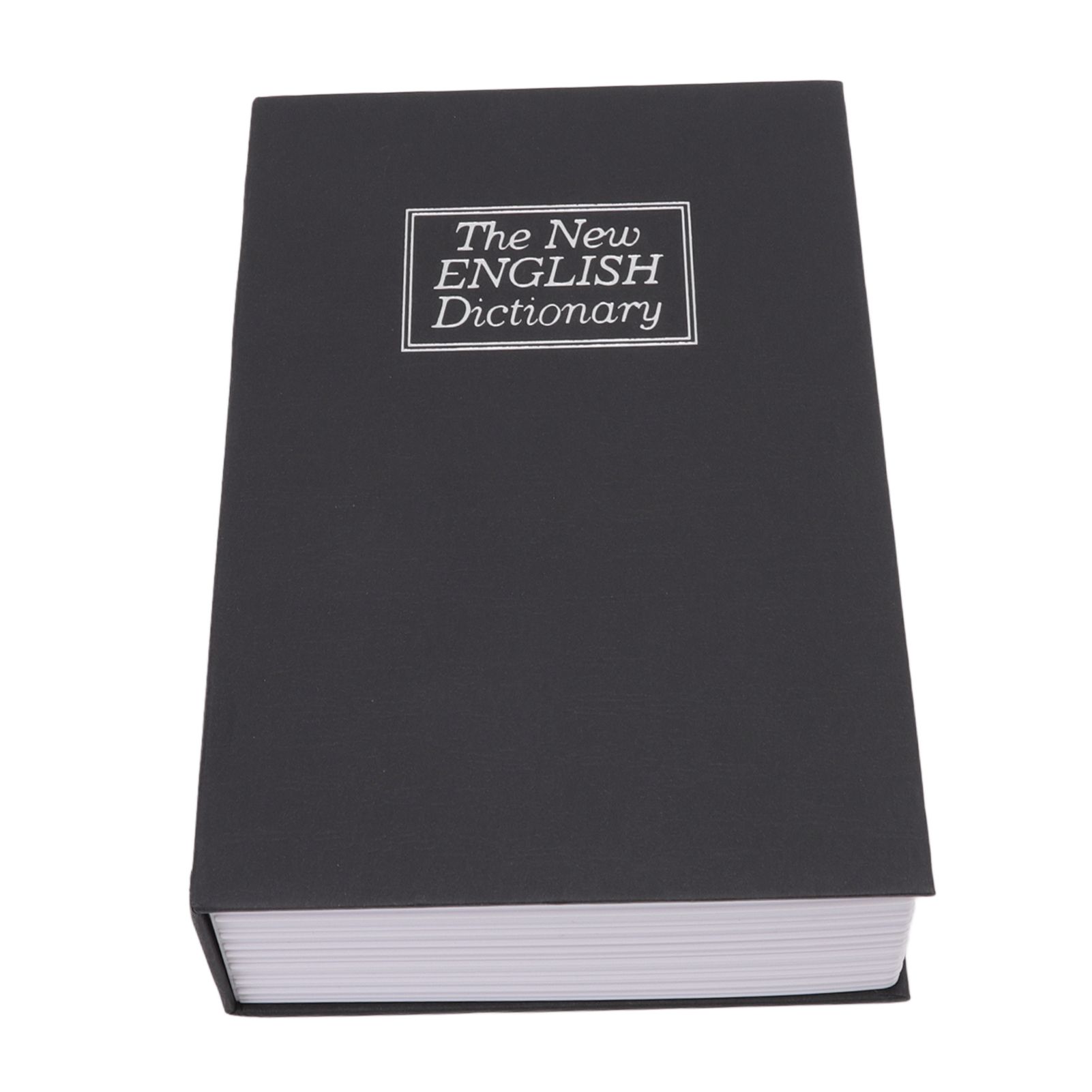 Dictionary Coin Piggy Bank Stainless Steel Realistic Lockable Book Safe Box with Key for Coin Storage Black - Image 8