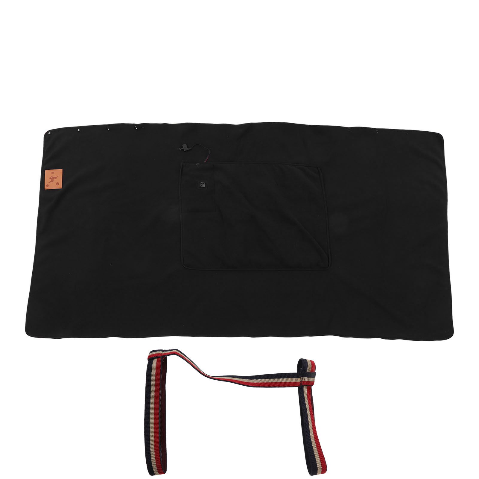 USB Warm Shawl 3 Level Temperature Adjustment Electric Throw Blanket for Shoulder Neck Legs Waist Black - Image 1