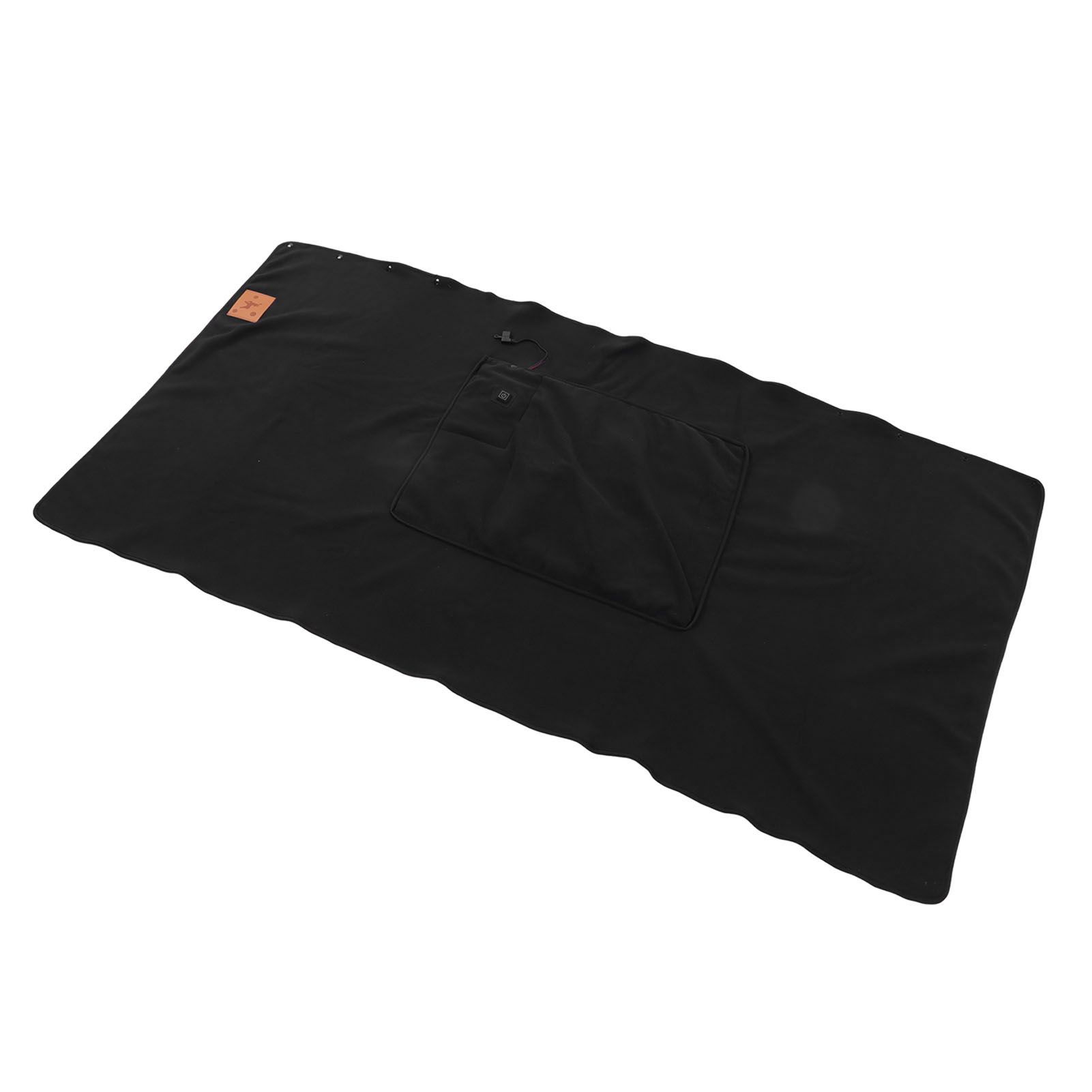 USB Warm Shawl 3 Level Temperature Adjustment Electric Throw Blanket for Shoulder Neck Legs Waist Black - Image 4