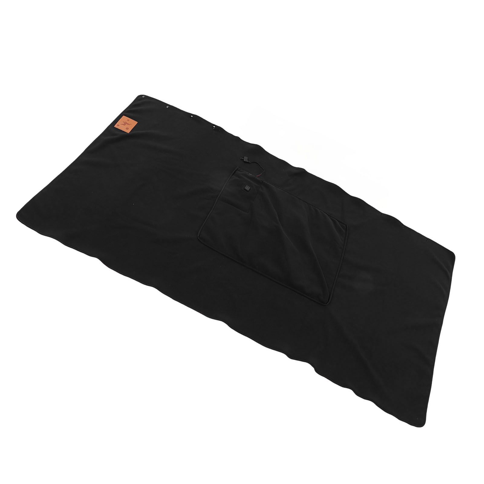 USB Warm Shawl 3 Level Temperature Adjustment Electric Throw Blanket for Shoulder Neck Legs Waist Black - Image 7