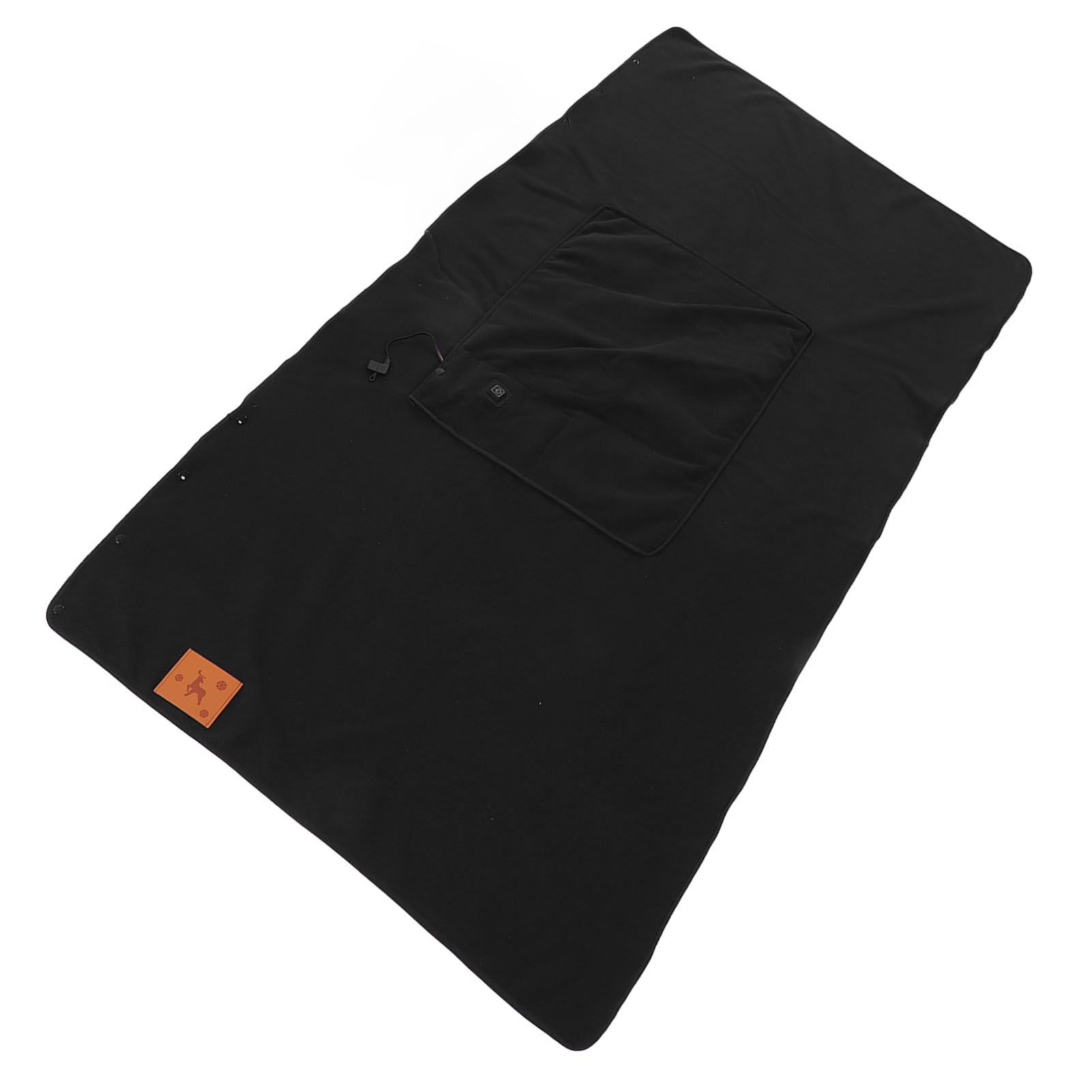 USB Warm Shawl 3 Level Temperature Adjustment Electric Throw Blanket for Shoulder Neck Legs Waist Black - Image 8