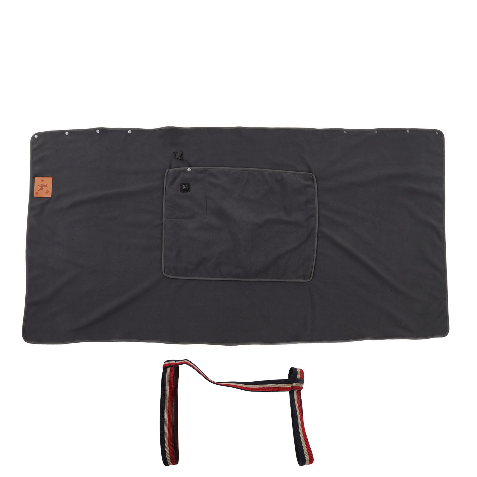 USB Warm Shawl 3 Level Temperature Adjustment Electric Throw Blanket for Shoulder Neck Legs Waist Grey - Image 1