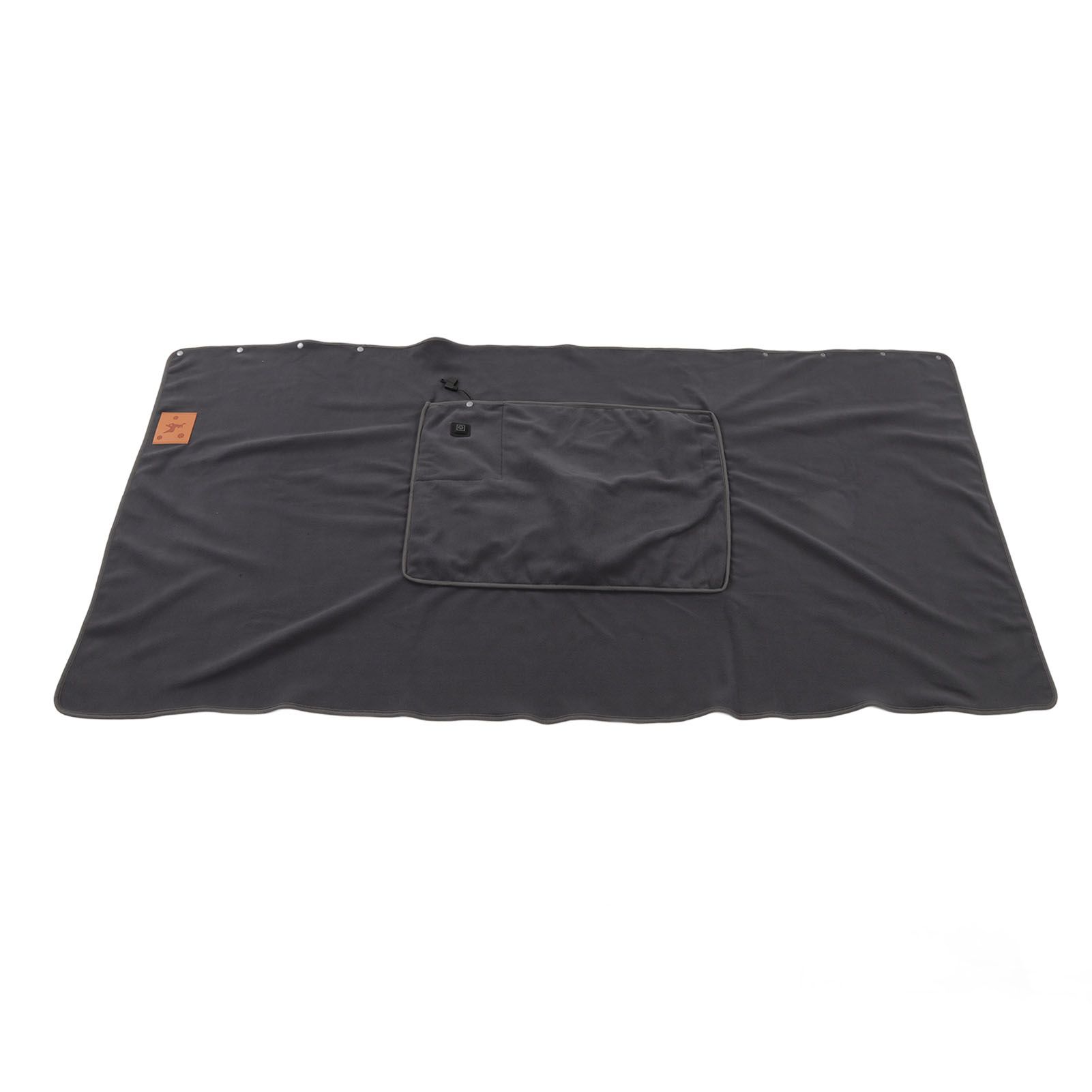 USB Warm Shawl 3 Level Temperature Adjustment Electric Throw Blanket for Shoulder Neck Legs Waist Grey - Image 2