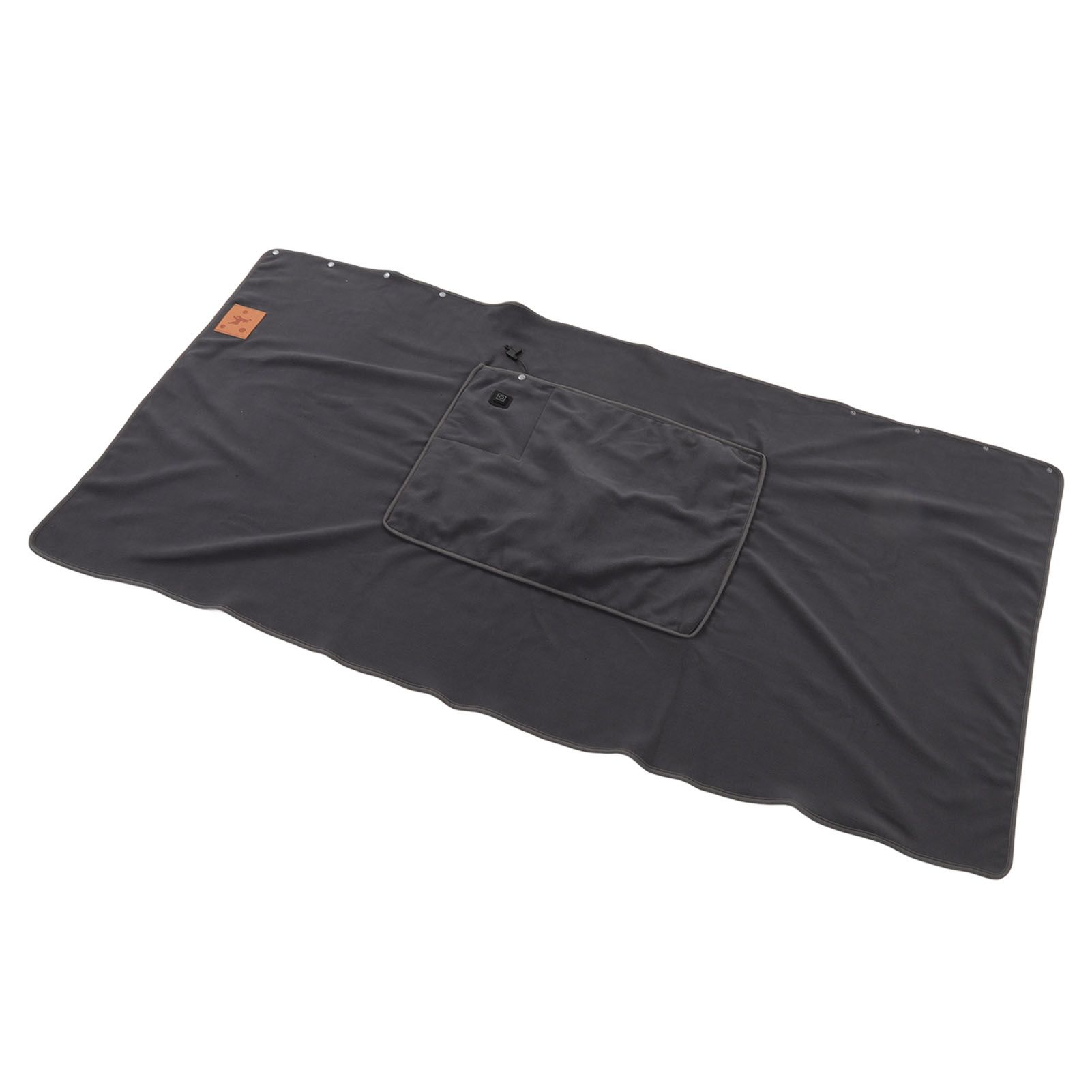 USB Warm Shawl 3 Level Temperature Adjustment Electric Throw Blanket for Shoulder Neck Legs Waist Grey - Image 3