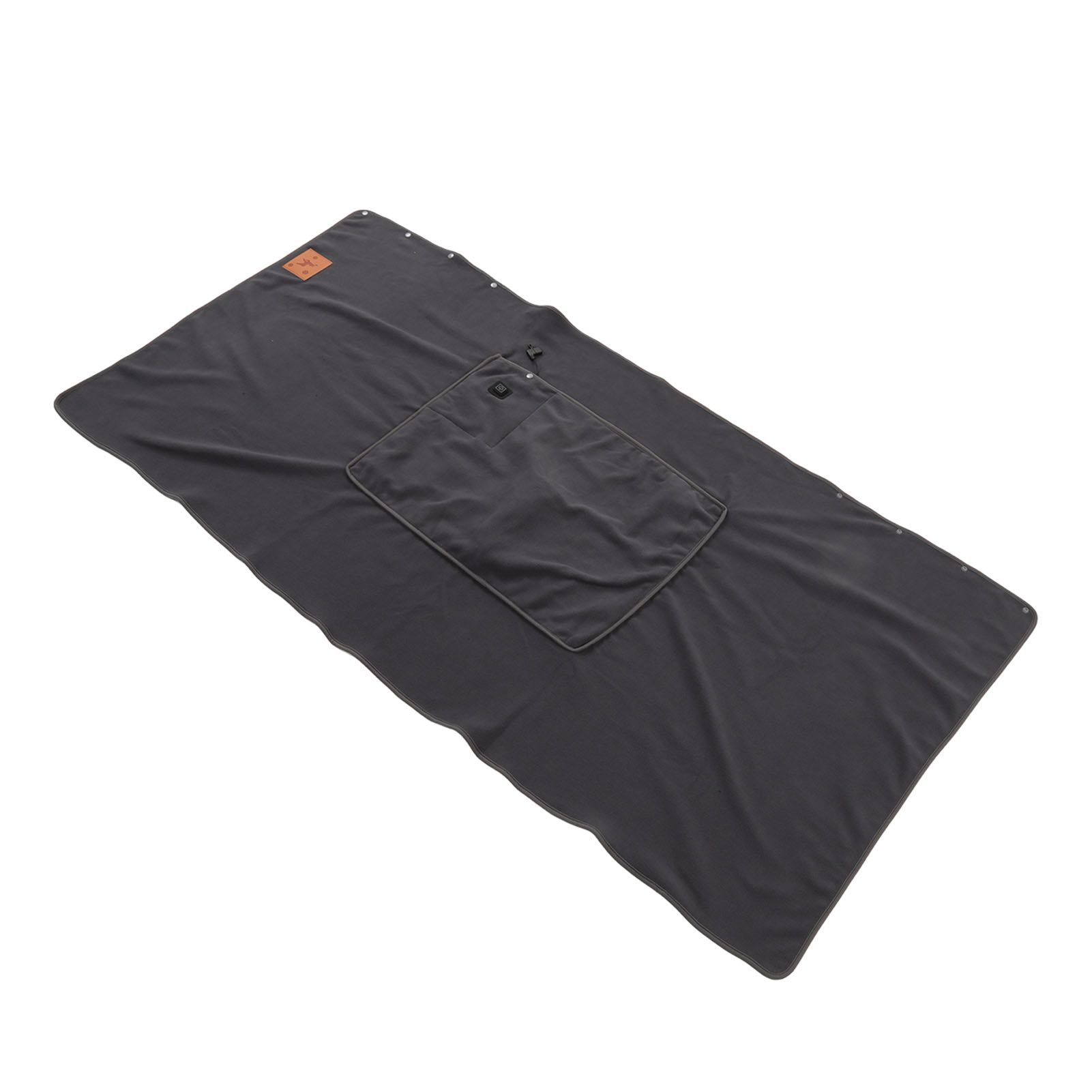 USB Warm Shawl 3 Level Temperature Adjustment Electric Throw Blanket for Shoulder Neck Legs Waist Grey - Image 4