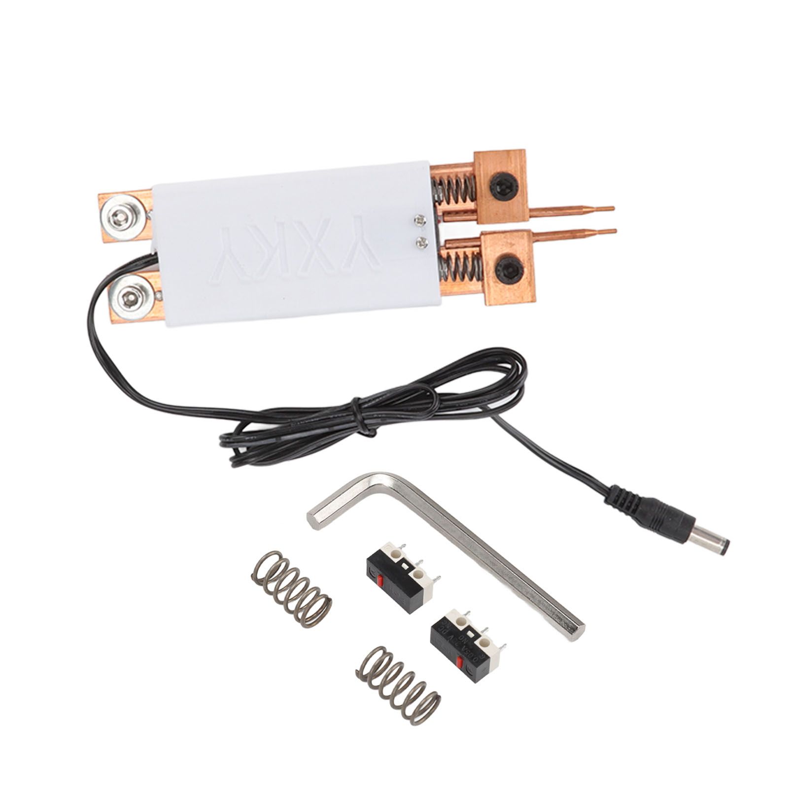 18650 Battery Spot Welding Pen Mini Spot Welder Automatic Trigger Integrated Handheld Spot Welding Pen White - Image 1