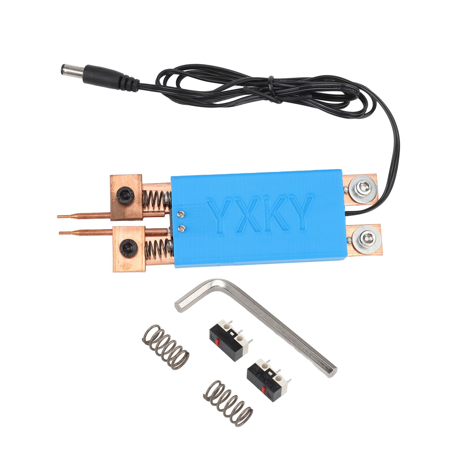 18650 Battery Spot Welding Pen Mini Spot Welder Automatic Trigger Integrated Handheld Spot Welding Pen Blue - Image 1