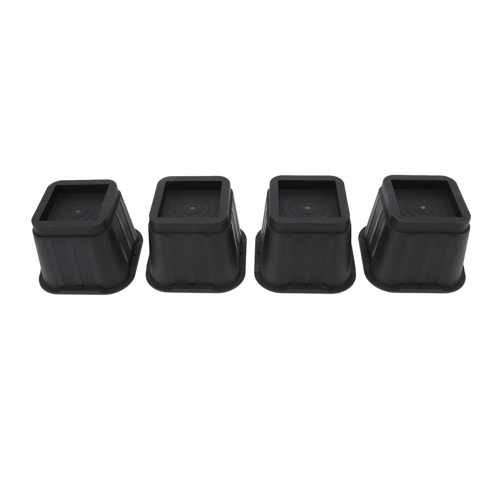 4 Sets Furniture Risers Rubber Antislip 4 Inch Bed Risers for Storage Desk Sofa Chair Washing Machine - Image 5