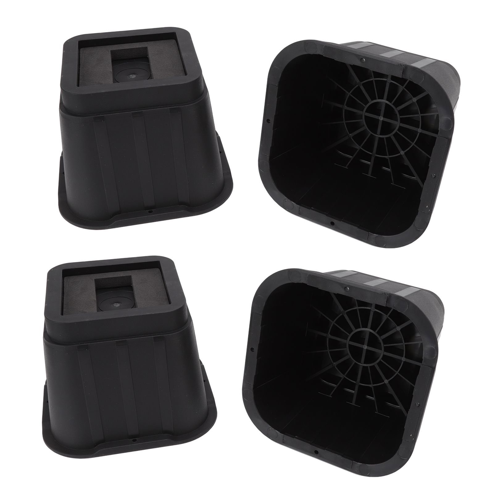 4 Sets Furniture Risers Rubber Antislip 4 Inch Bed Risers for Storage Desk Sofa Chair Washing Machine - Image 6