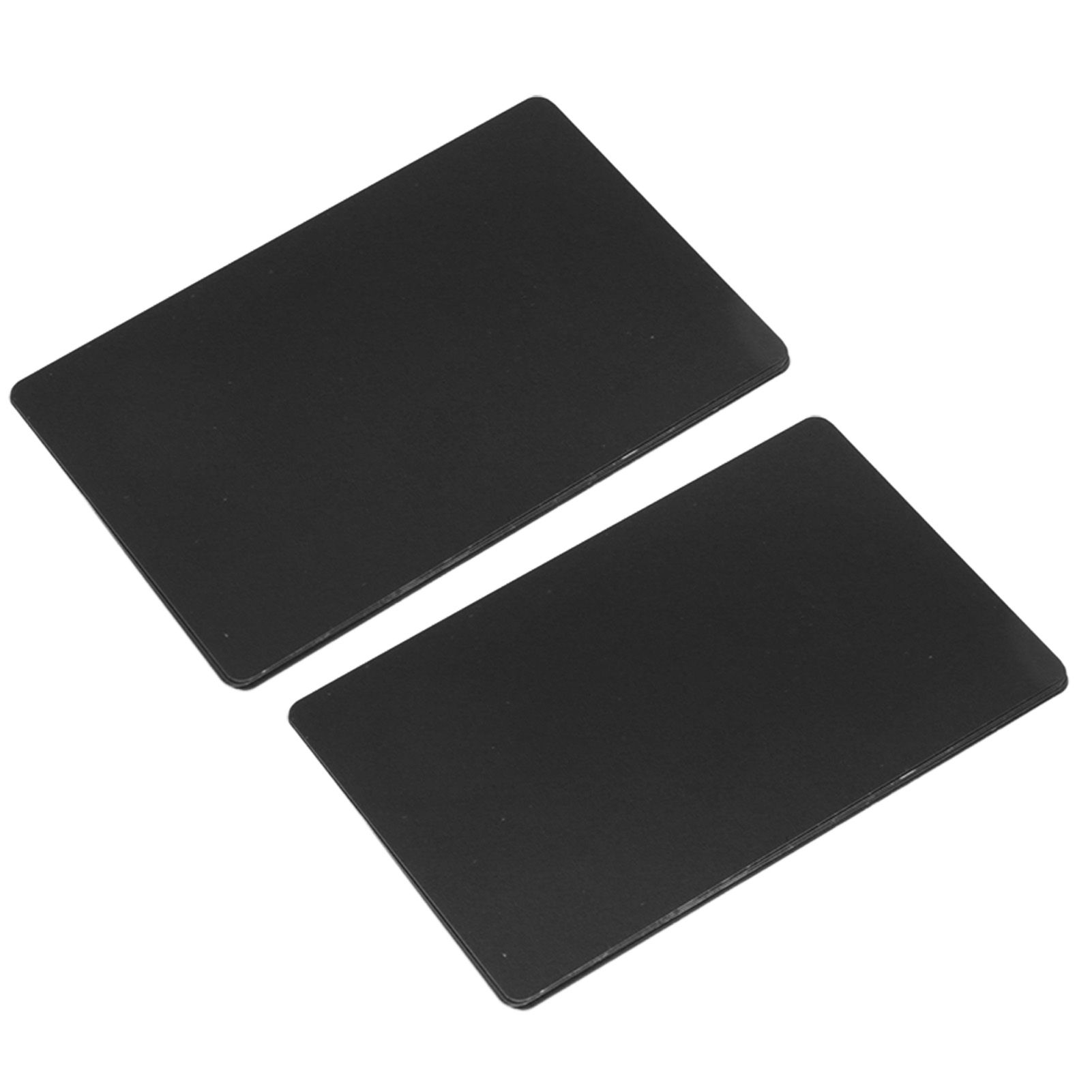 50PCS Business Name Card Laser Engraving Waterproof and Wear Resistant Aluminum Visiting Card for Company Black - Image 2